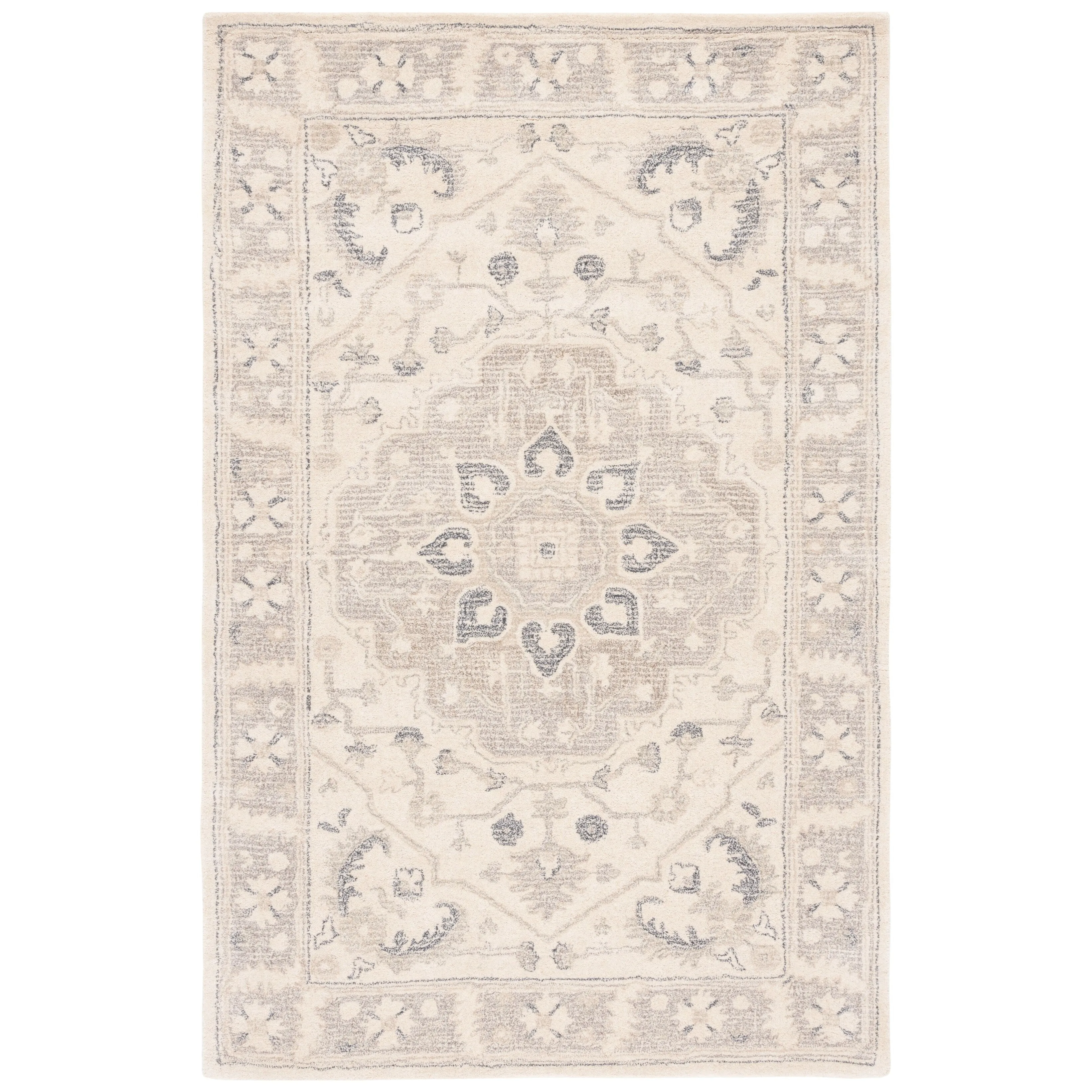 SAFAVIEH Handmade Metro Jurrina Oriental Wool Rug - Ivory/Beige - 8' x 10'