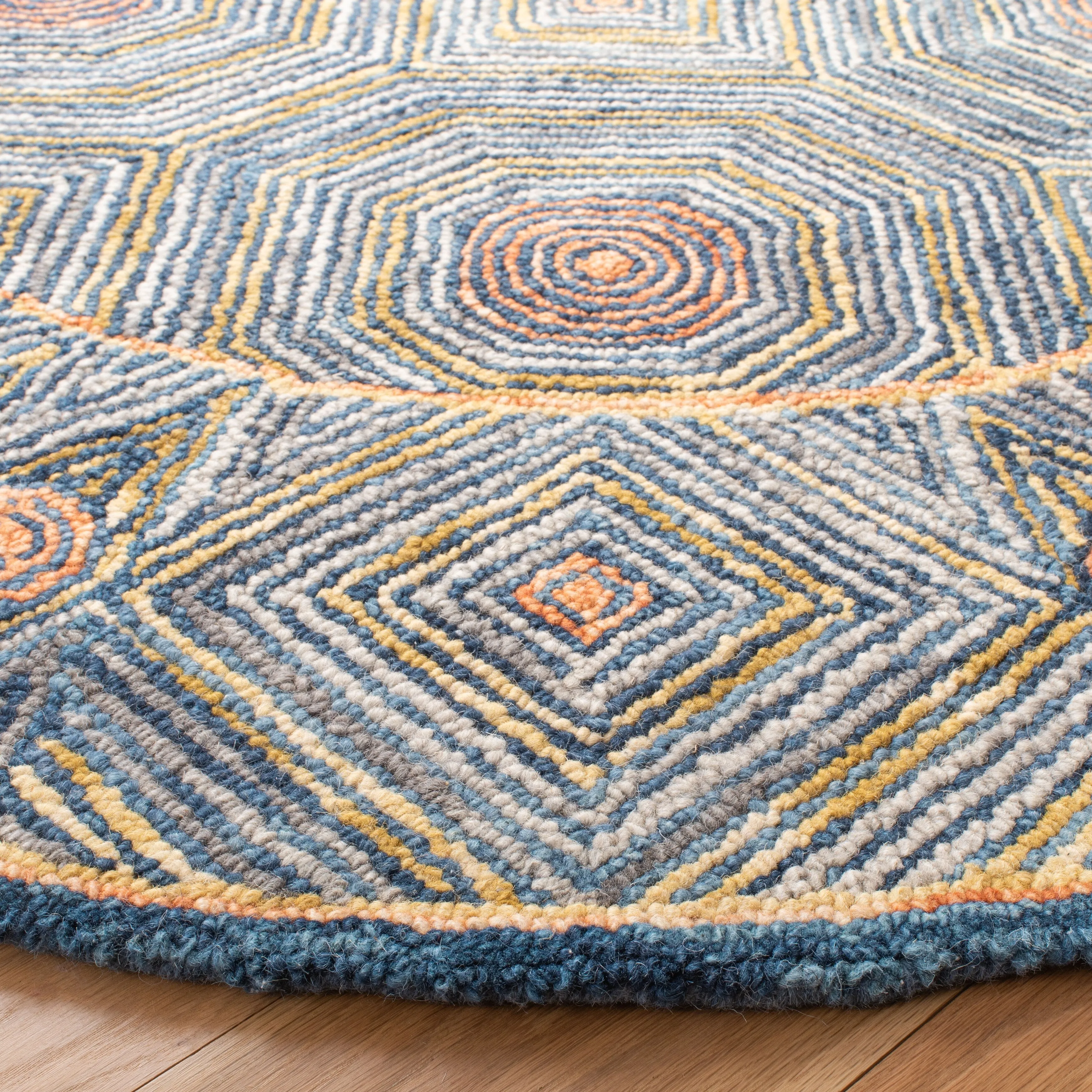 SAFAVIEH Handmade Micro-Loop Hiltrud Modern Wool Rug