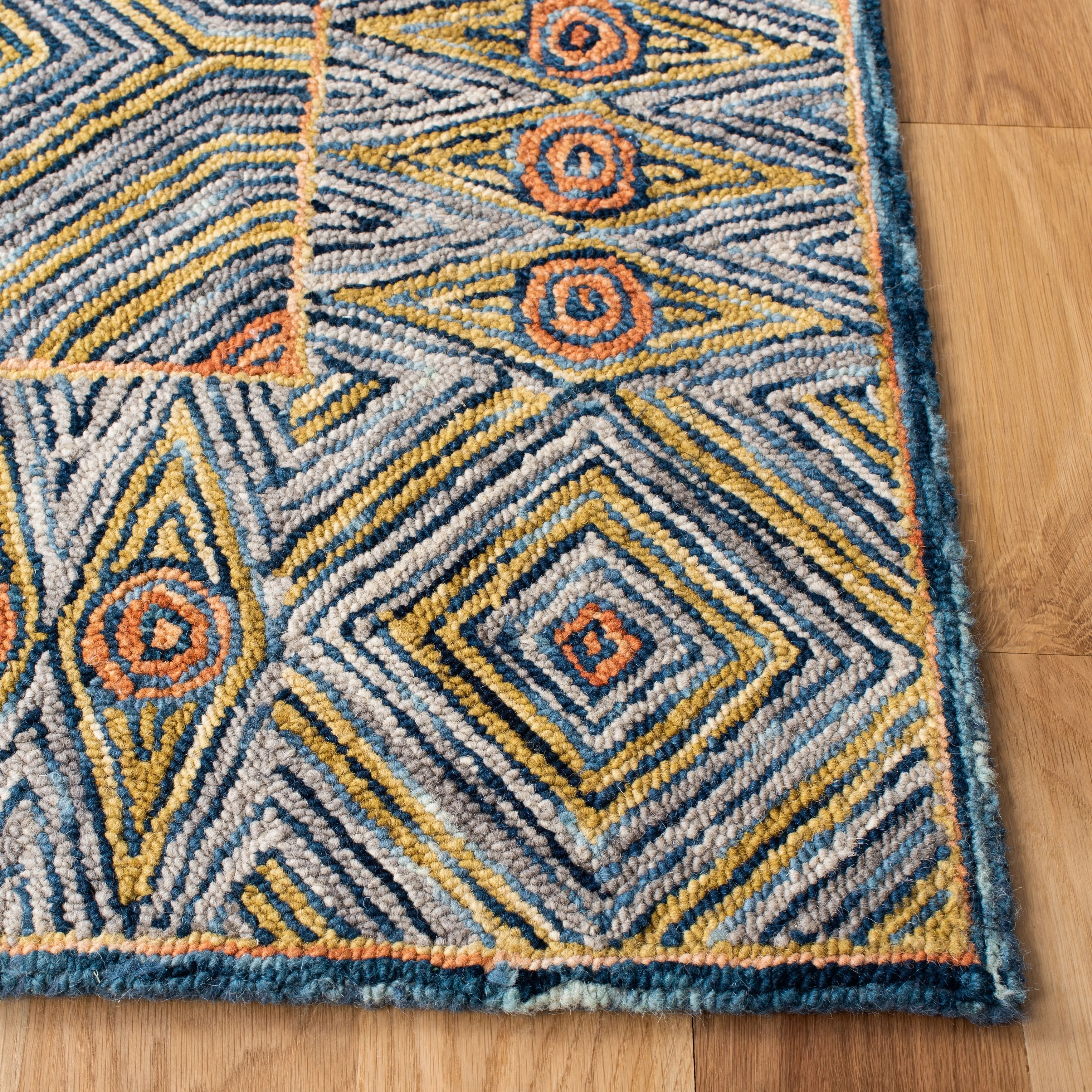 SAFAVIEH Handmade Micro-Loop Hiltrud Modern Wool Rug