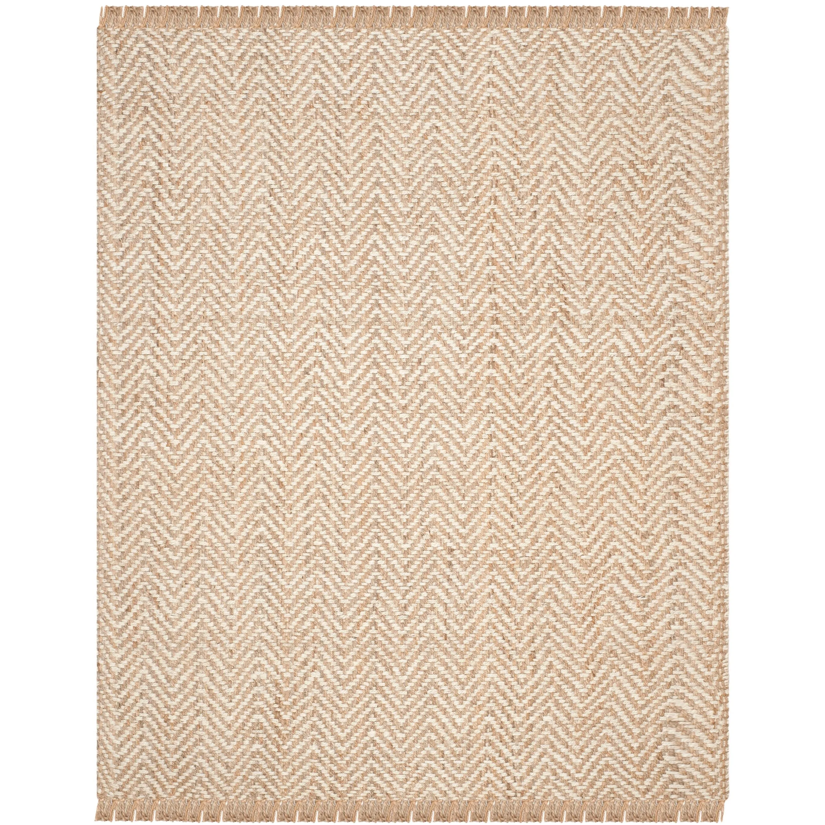 SAFAVIEH Handmade Natural Fiber Atlandida Casual Chevron Jute Rug