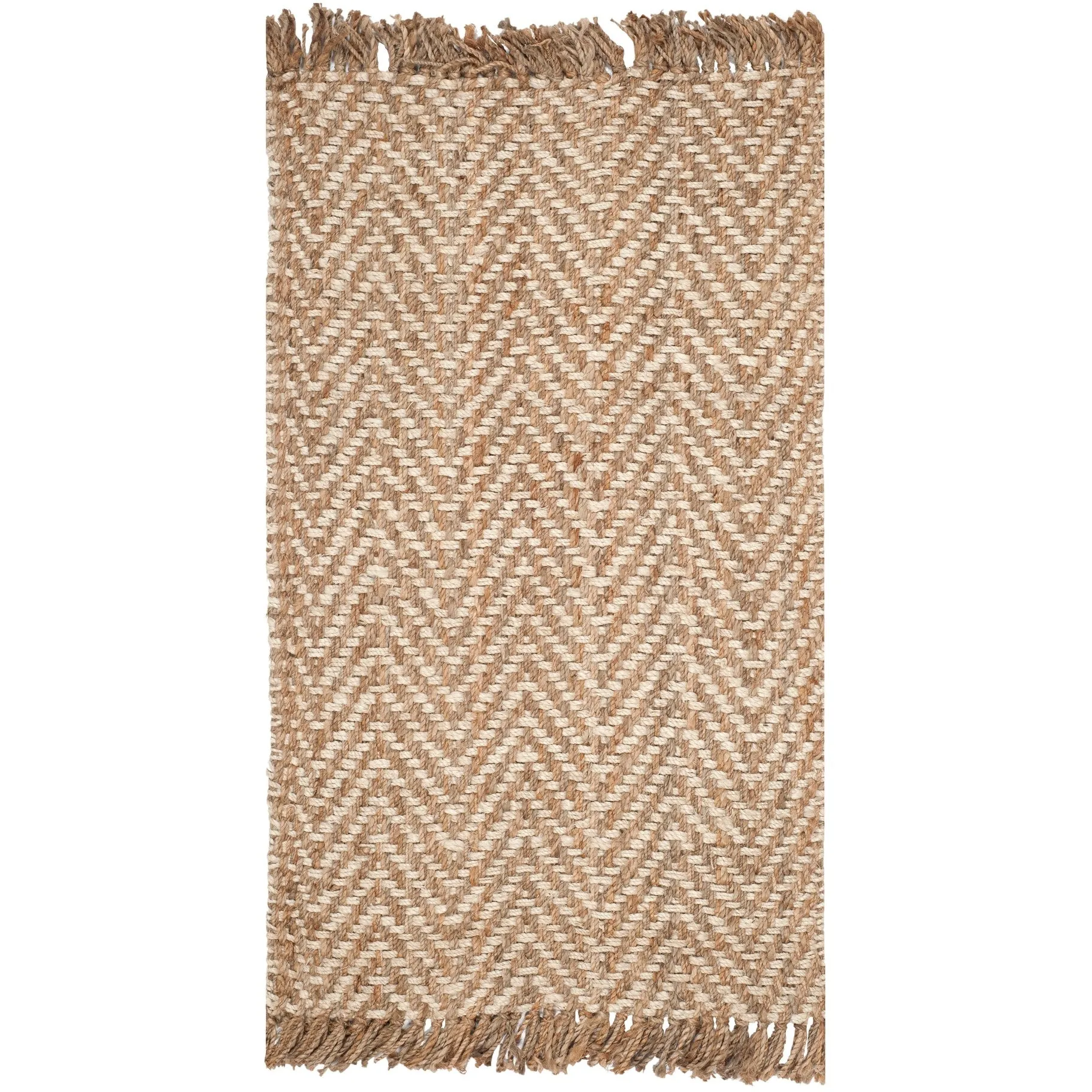 SAFAVIEH Handmade Natural Fiber Atlandida Casual Chevron Jute Rug