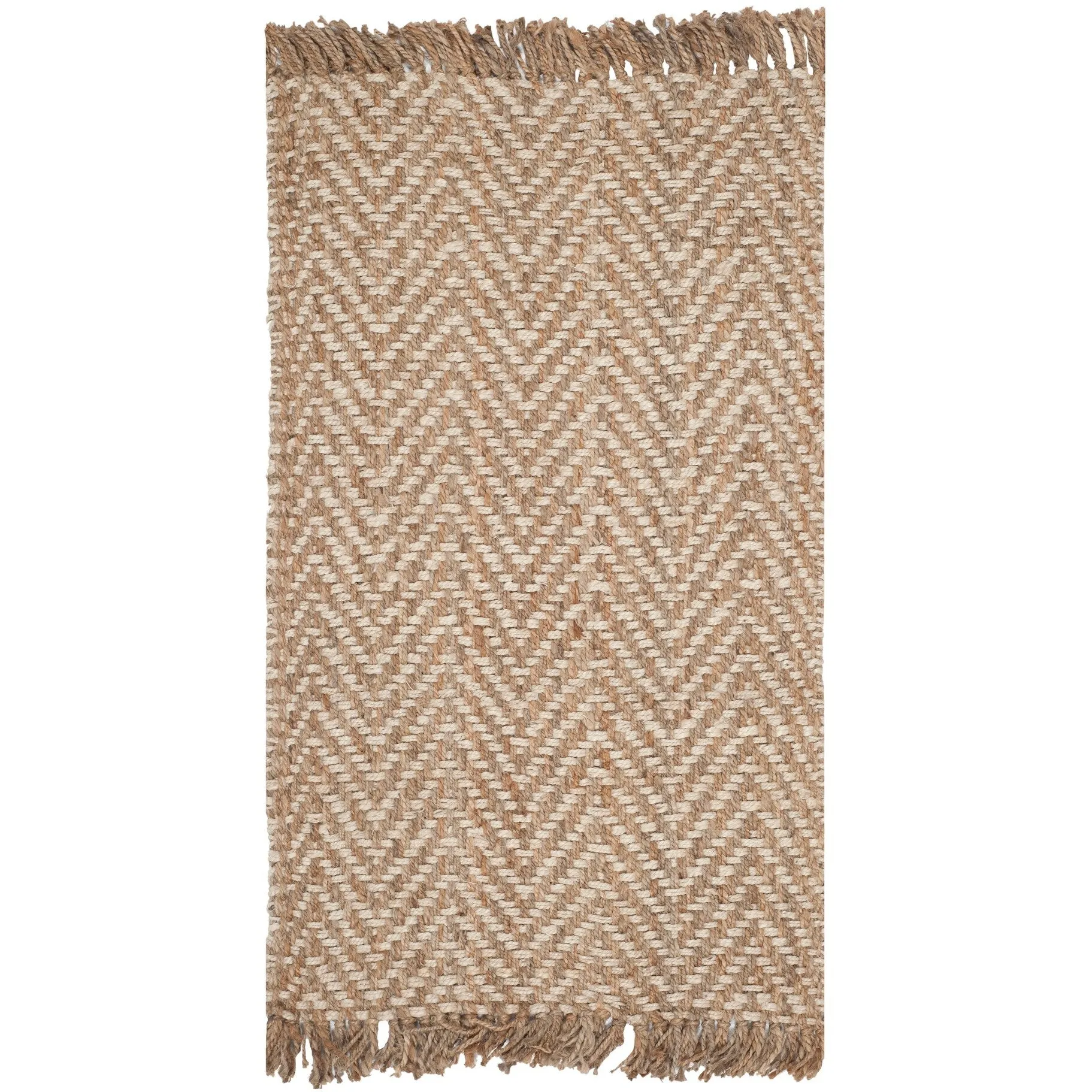 SAFAVIEH Handmade Natural Fiber Atlandida Casual Chevron Jute Rug