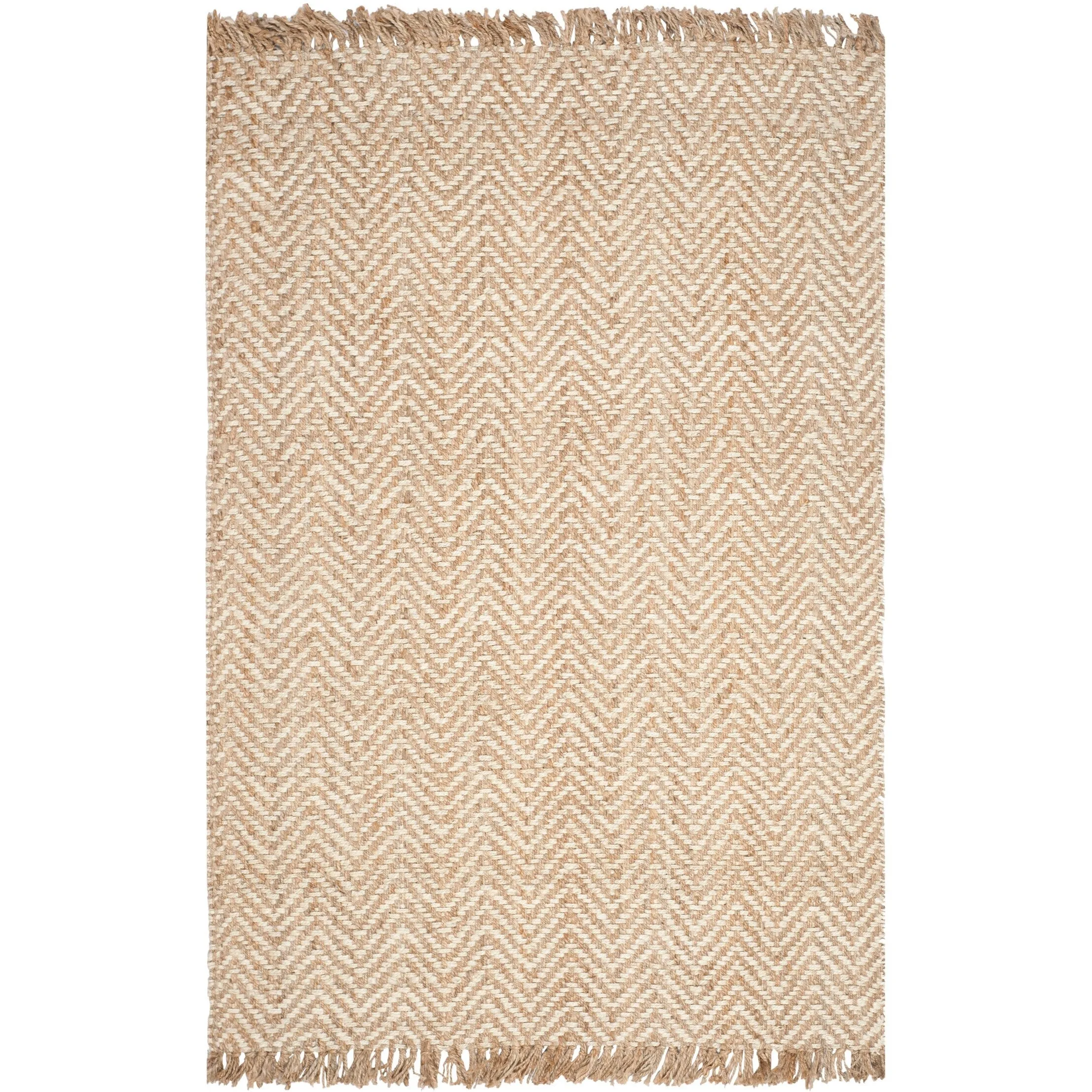 SAFAVIEH Handmade Natural Fiber Atlandida Casual Chevron Jute Rug