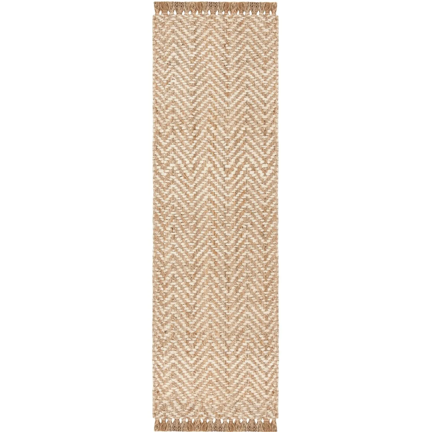 SAFAVIEH Handmade Natural Fiber Atlandida Casual Chevron Jute Rug