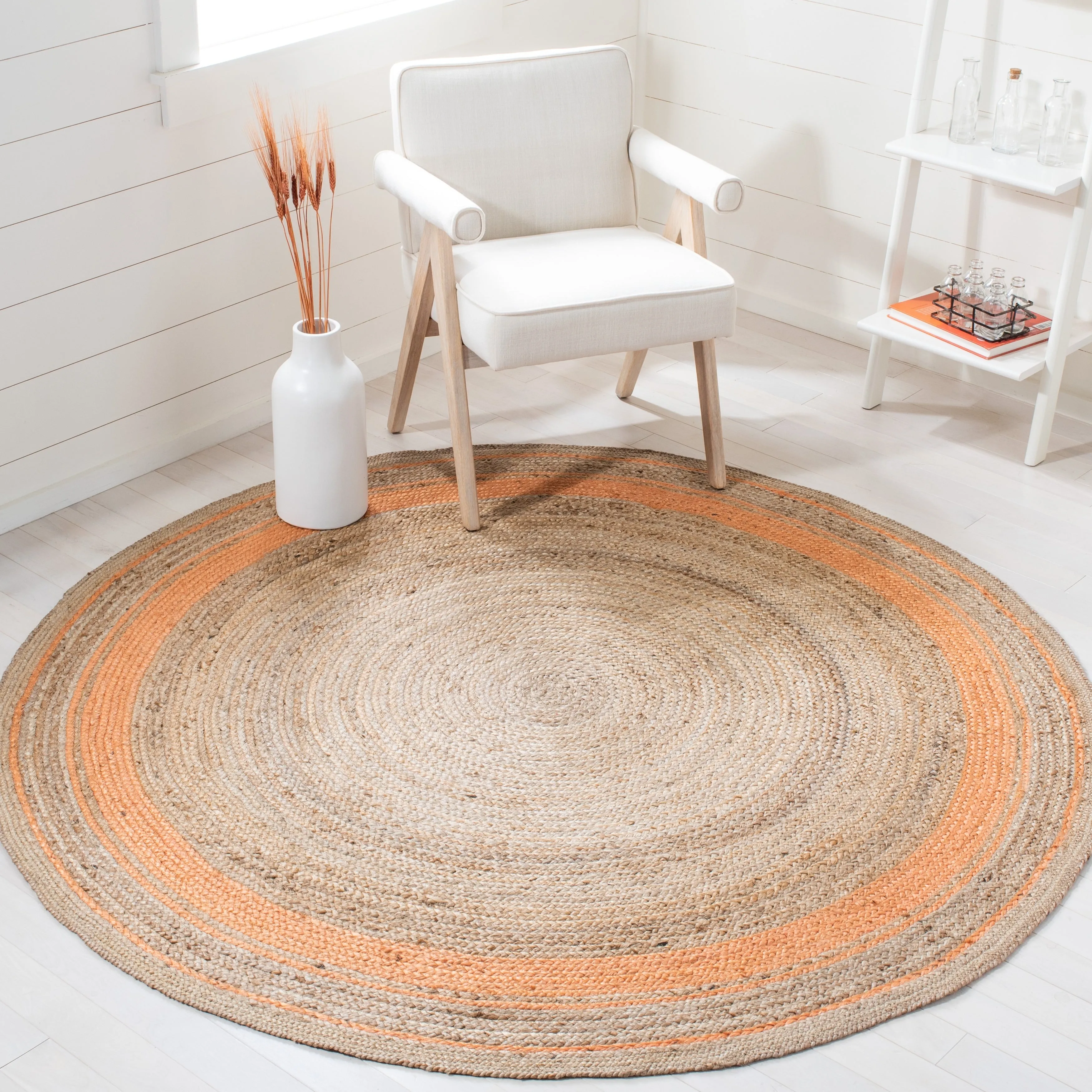 SAFAVIEH Handmade Natural Fiber Averi Border Jute Rug