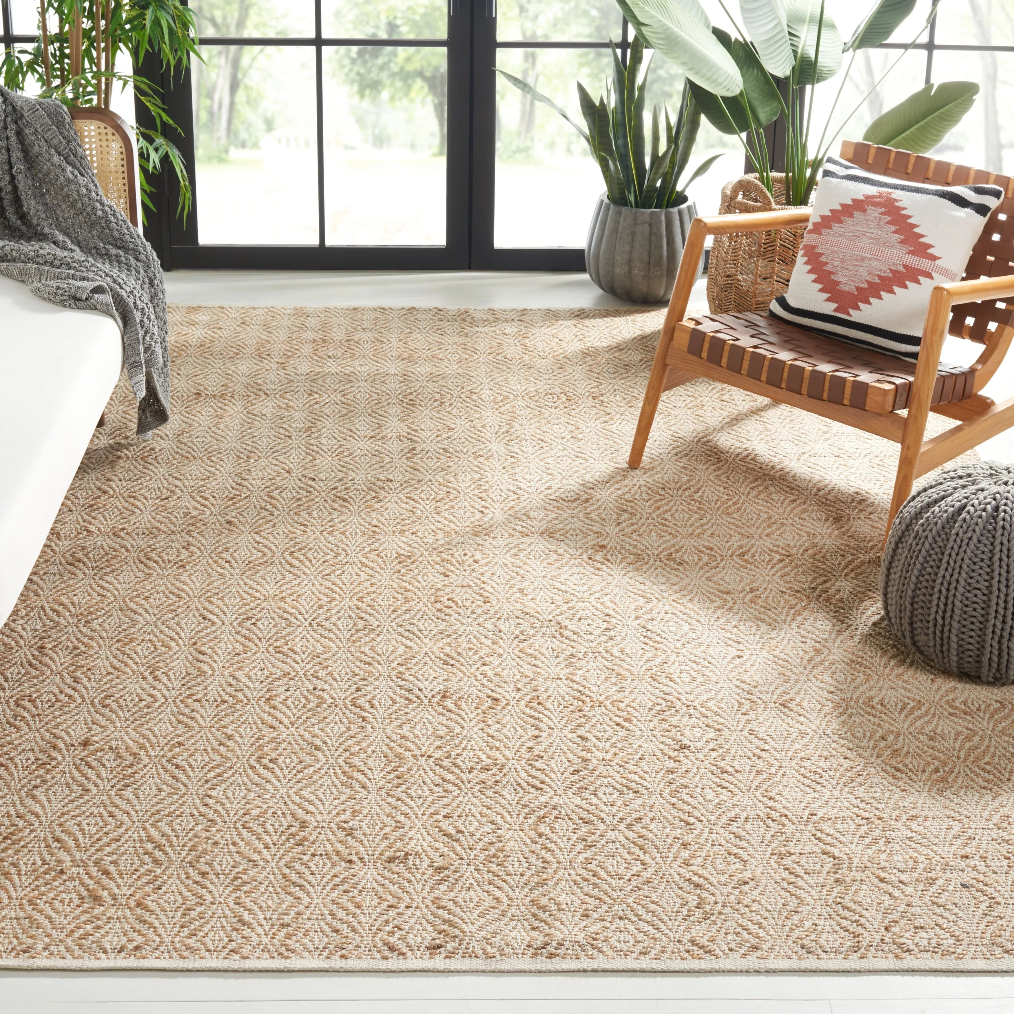 SAFAVIEH Handmade Natural Fiber Diljana Farmhouse Jute Rug
