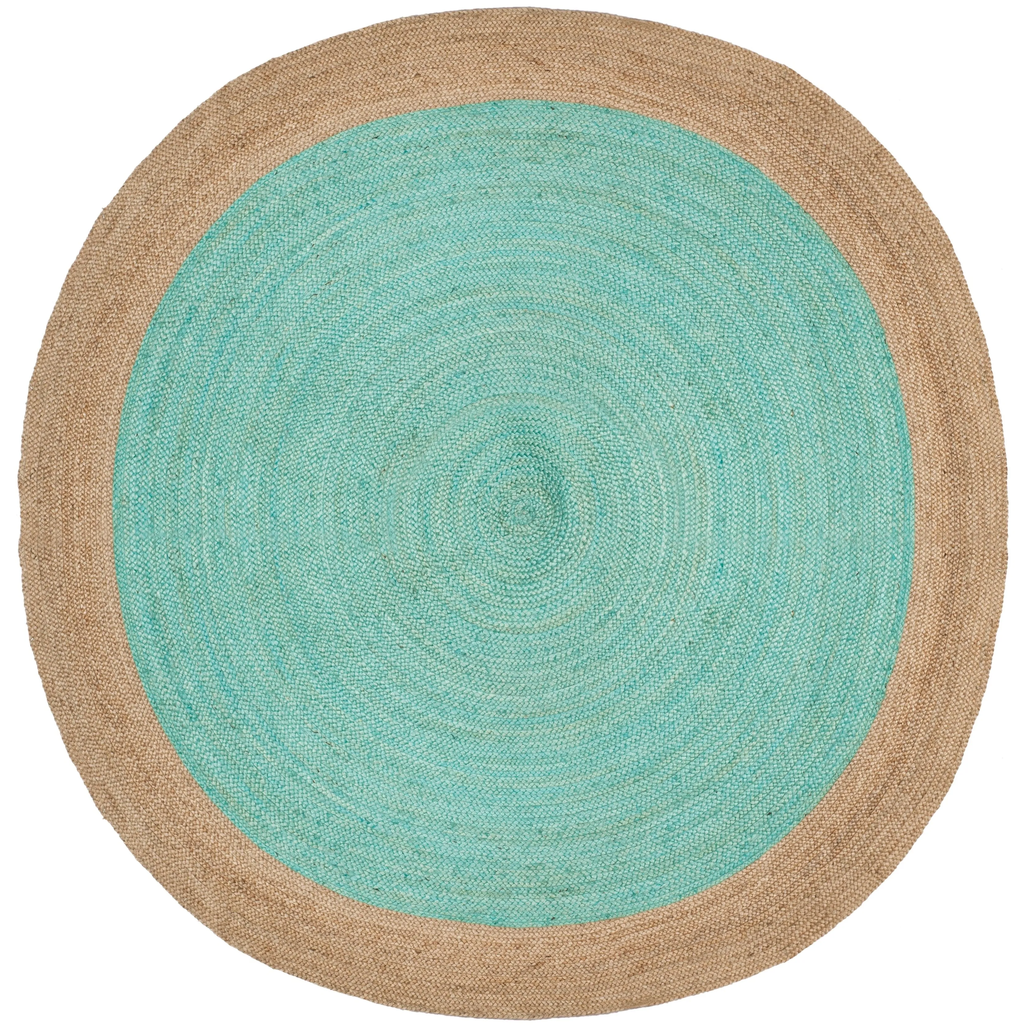 SAFAVIEH Handmade Natural Fiber Jolette Bordered Round Jute Rug
