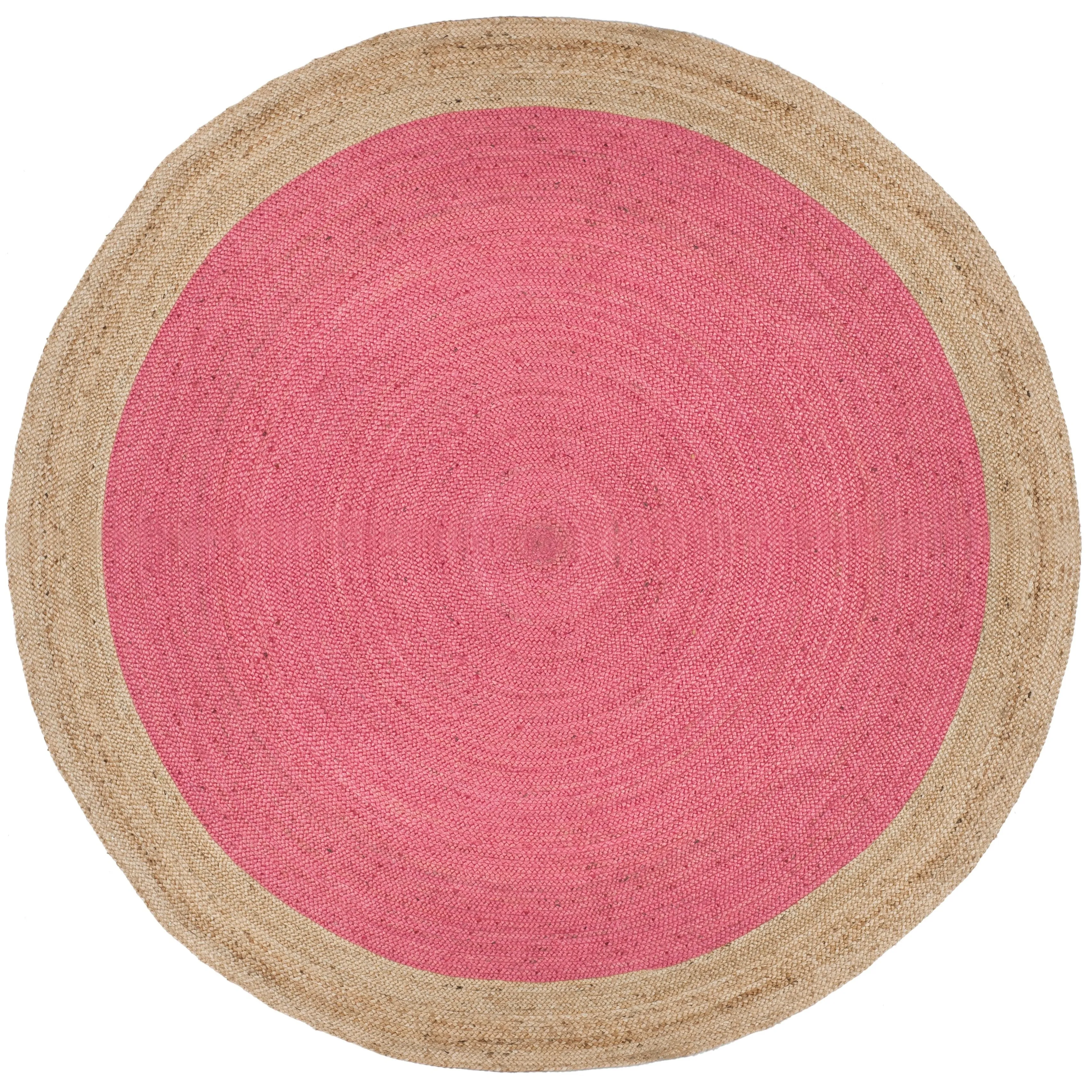 SAFAVIEH Handmade Natural Fiber Jolette Bordered Round Jute Rug