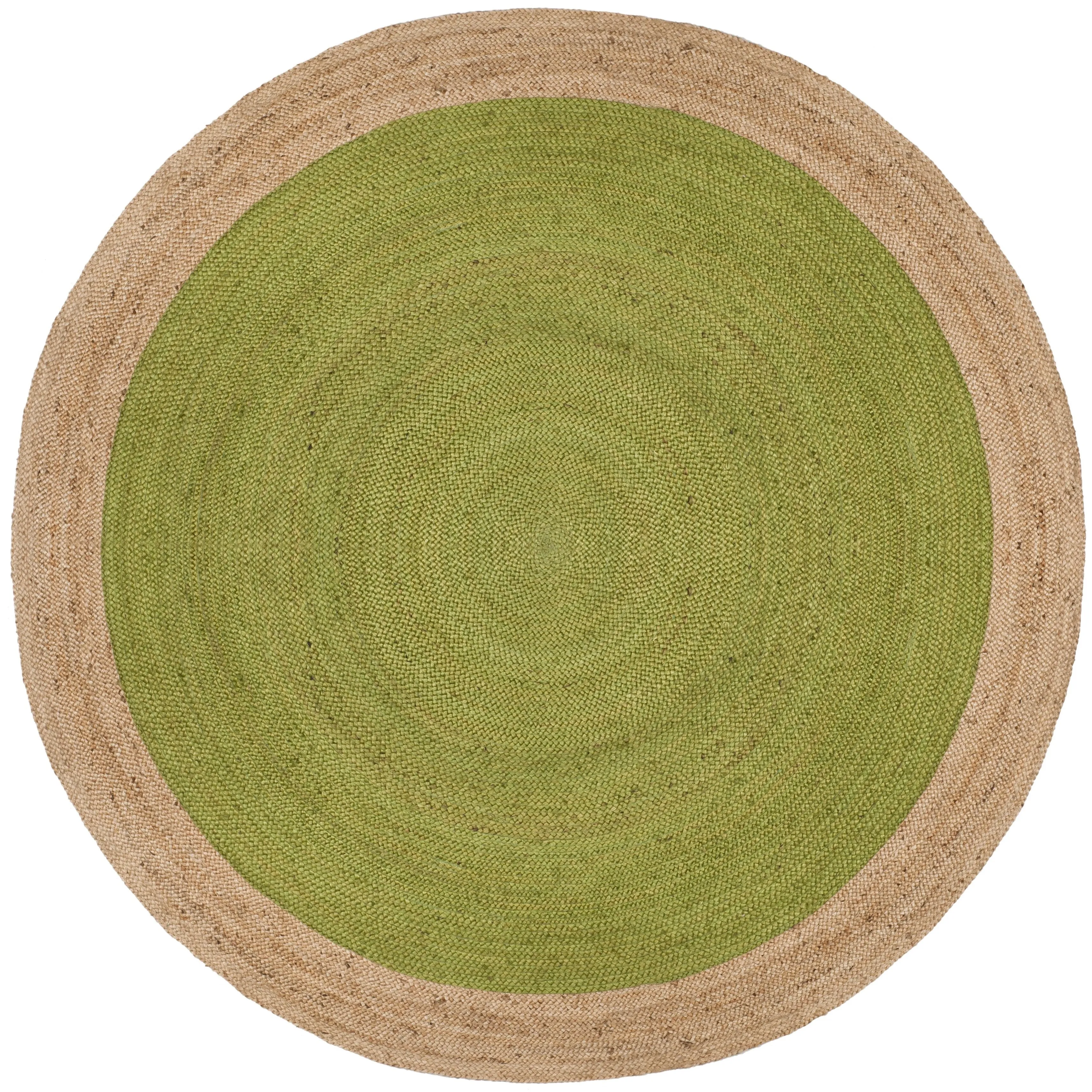 SAFAVIEH Handmade Natural Fiber Jolette Bordered Round Jute Rug