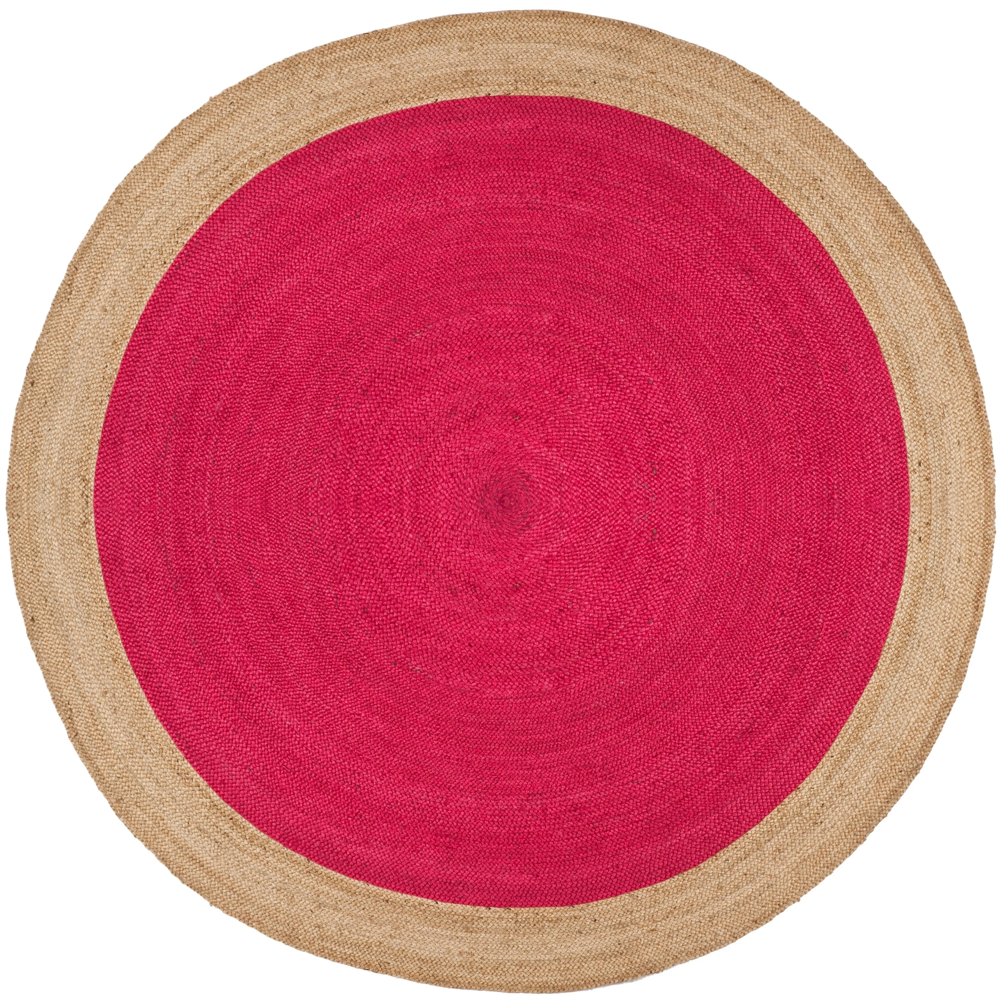 SAFAVIEH Handmade Natural Fiber Jolette Bordered Round Jute Rug