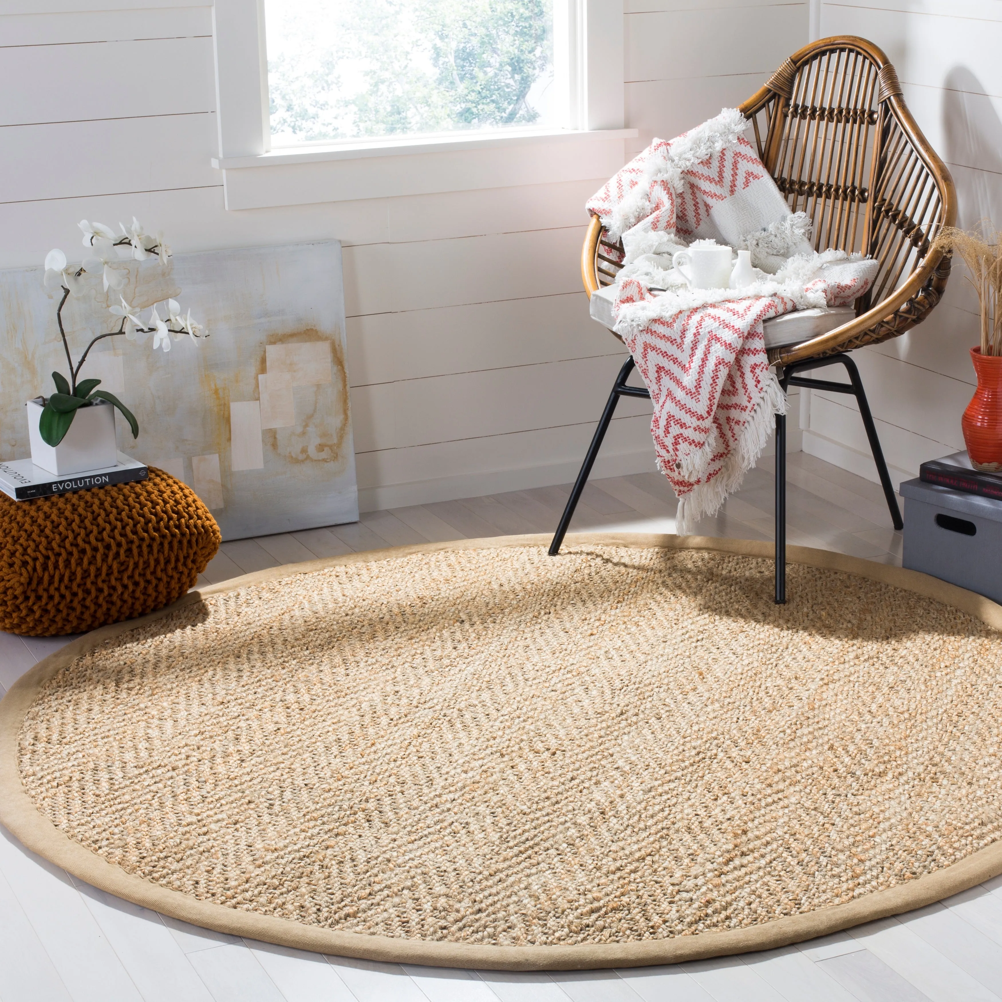 SAFAVIEH Handmade Natural Fiber Londyn Herringbone Jute Rug