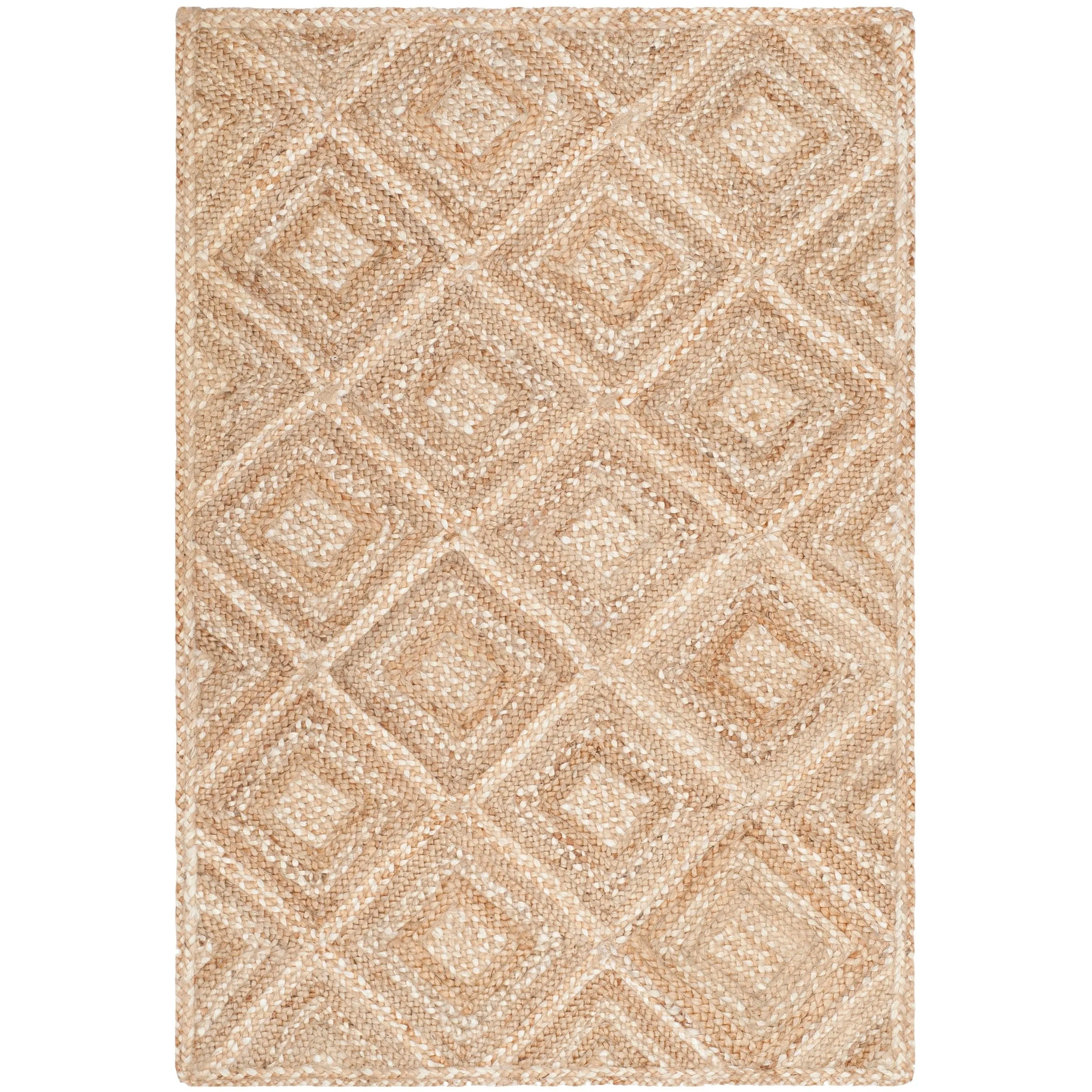 SAFAVIEH Handmade Natural Fiber Rieta Diamond Jute Rug
