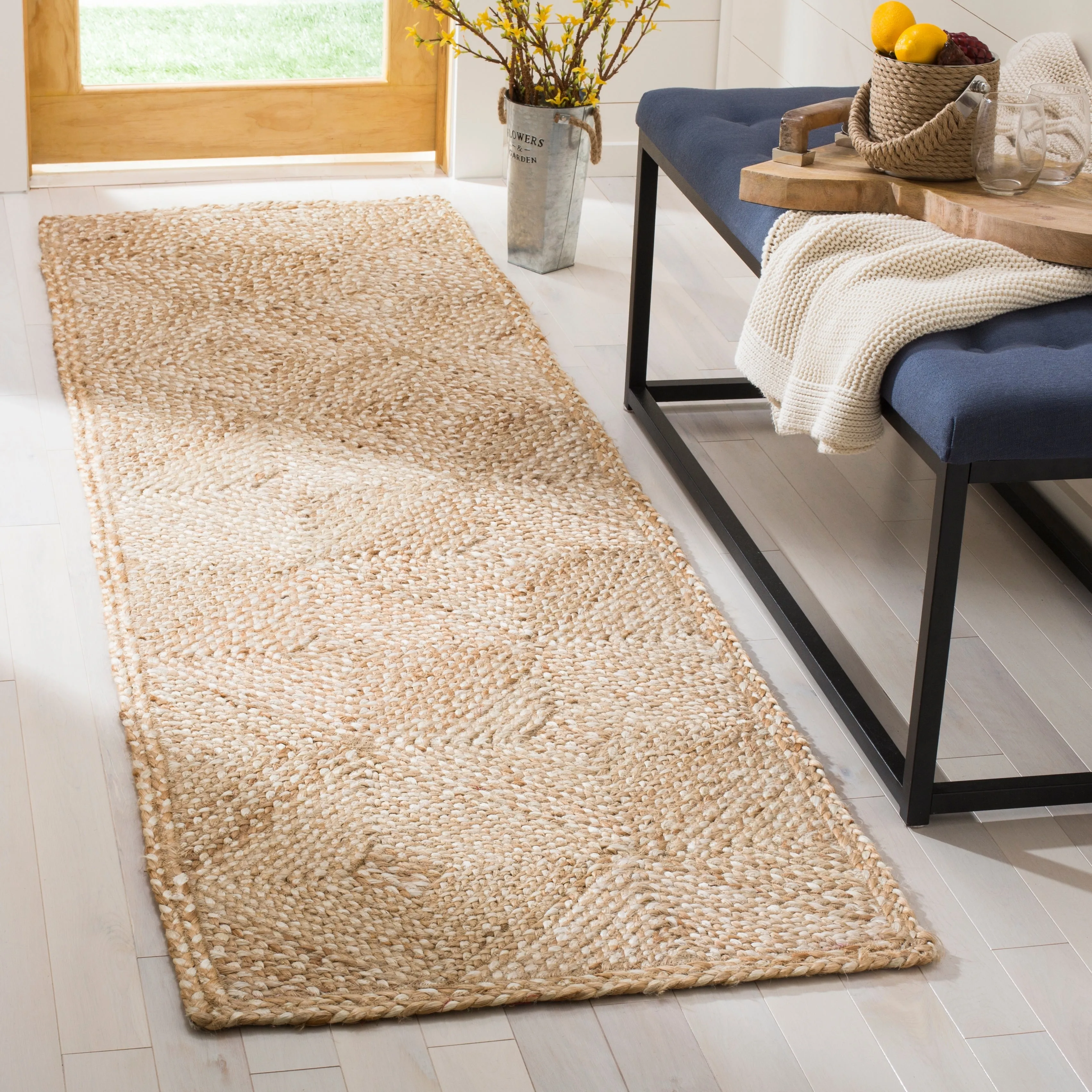 SAFAVIEH Handmade Natural Fiber Rieta Diamond Jute Rug