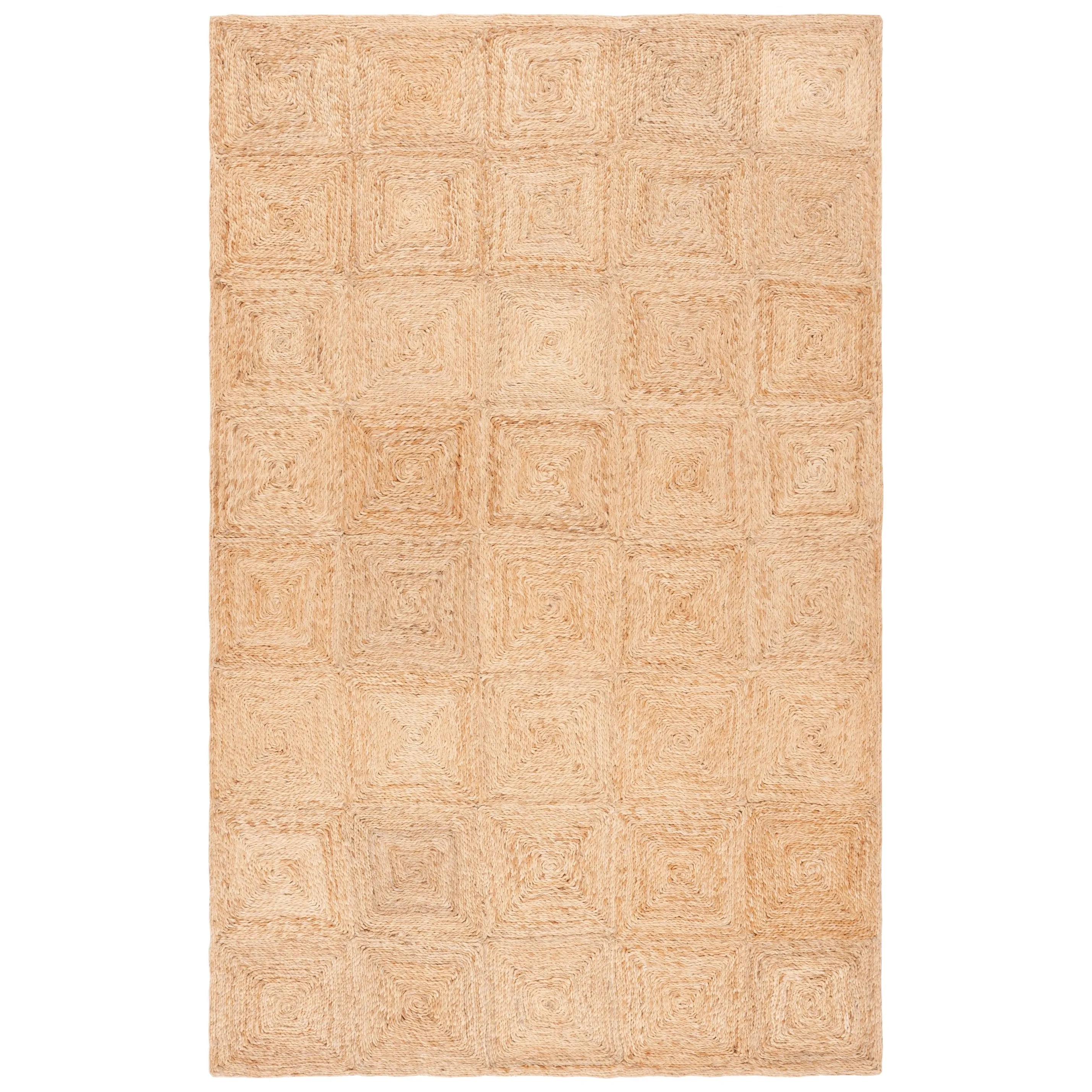 SAFAVIEH Handmade Natural Fiber Taniyah Farmhouse Geometric Jute Rug
