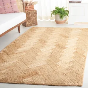 SAFAVIEH Handmade Natural Fiber Yahaira Farmhouse Chevron Jute Rug