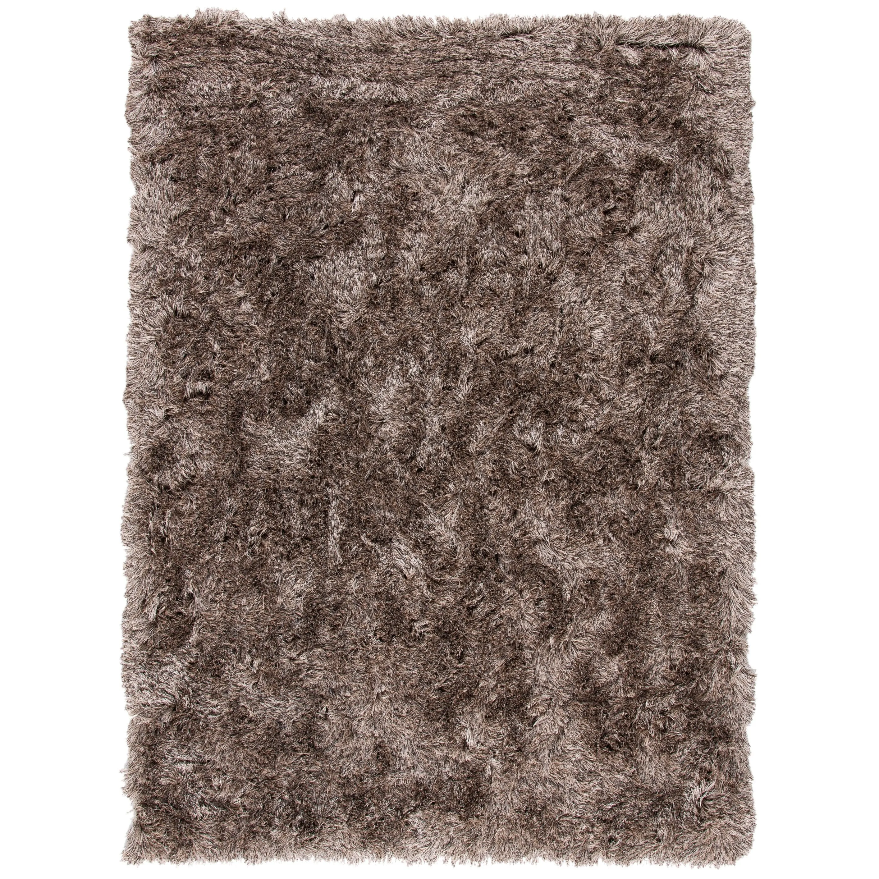 SAFAVIEH Handmade Paris Shag Danara 2.5-inch Thick Rug - Sable - 5' x 7'