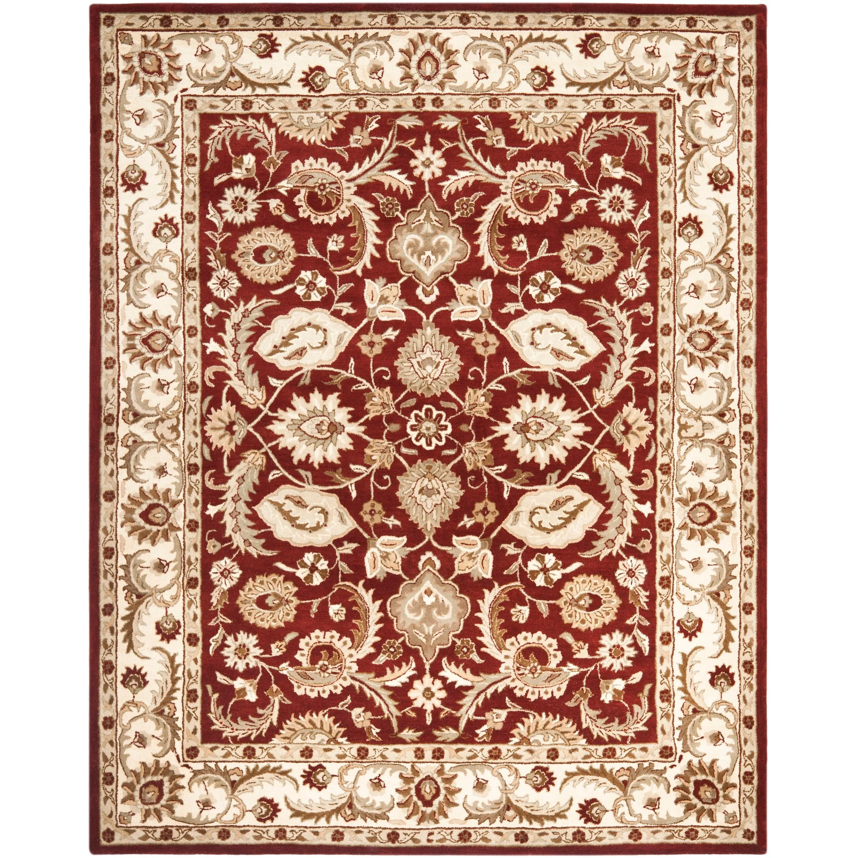 SAFAVIEH Handmade Royalty Soraya Ivory Wool Rug