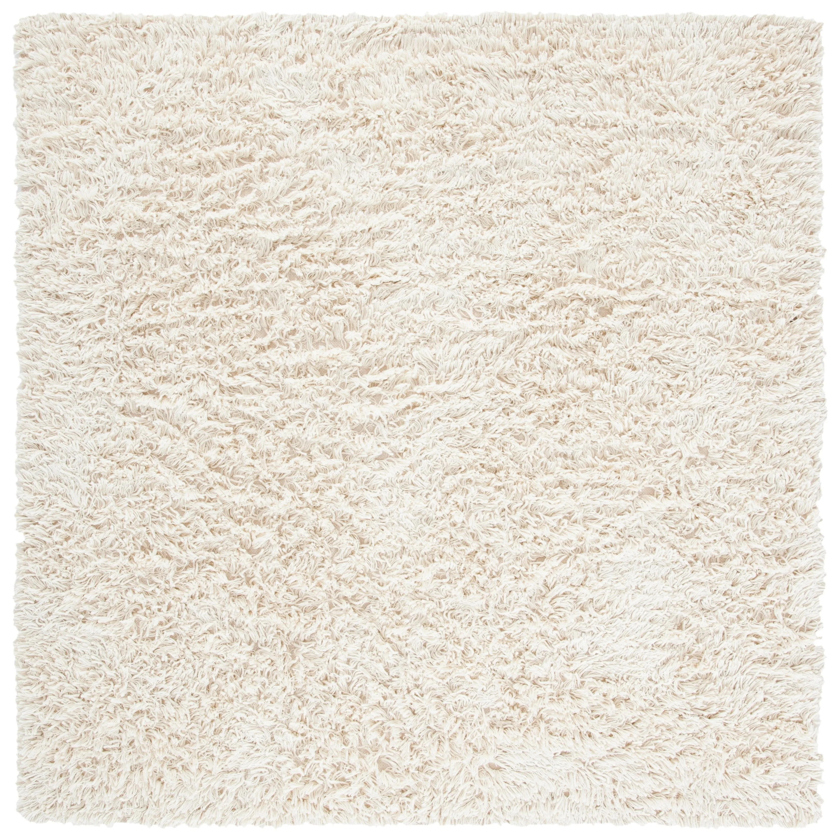 SAFAVIEH Handmade Shag Mariela Solid Wool Rug