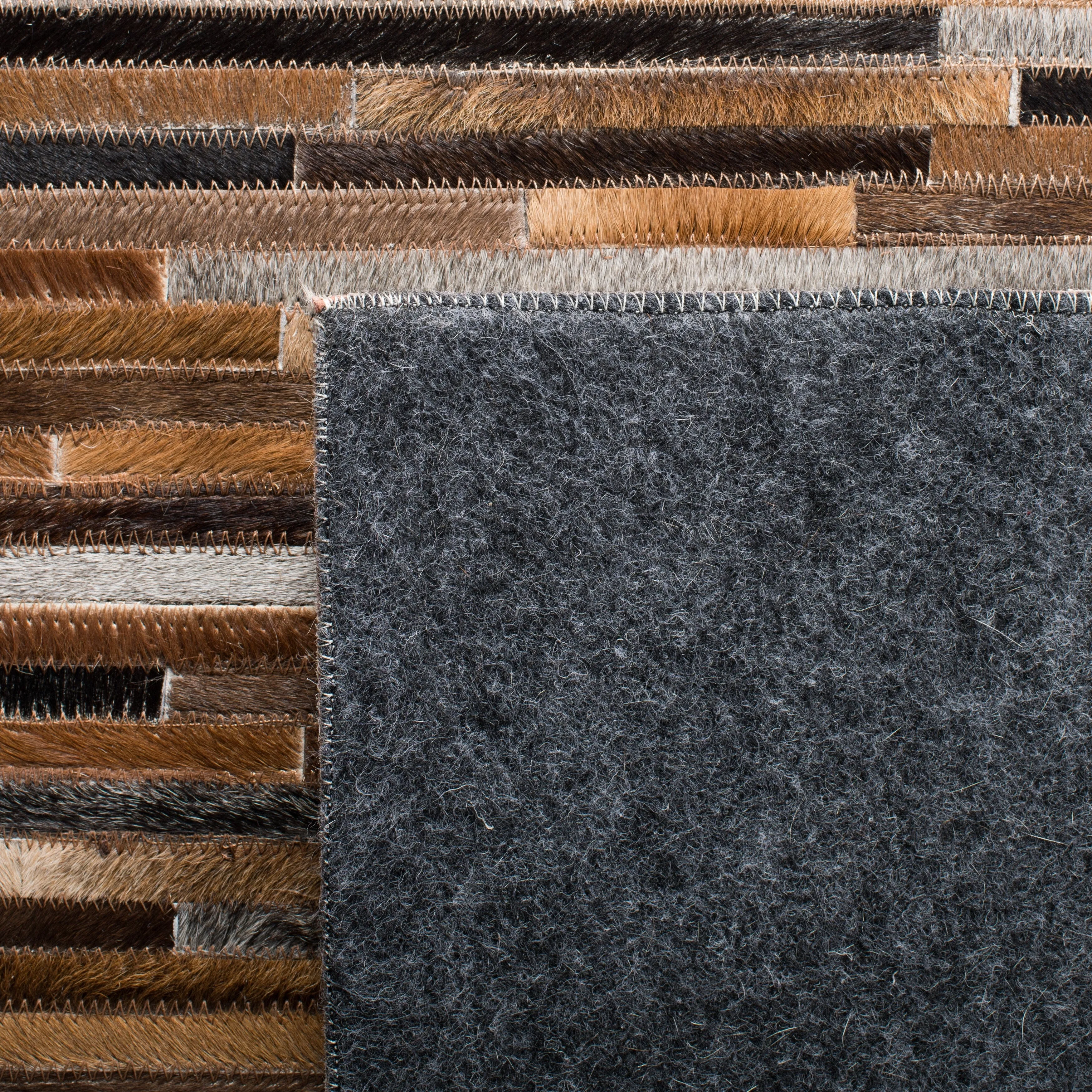 SAFAVIEH Handmade Studio Tobi Natural Hide Leather Rug
