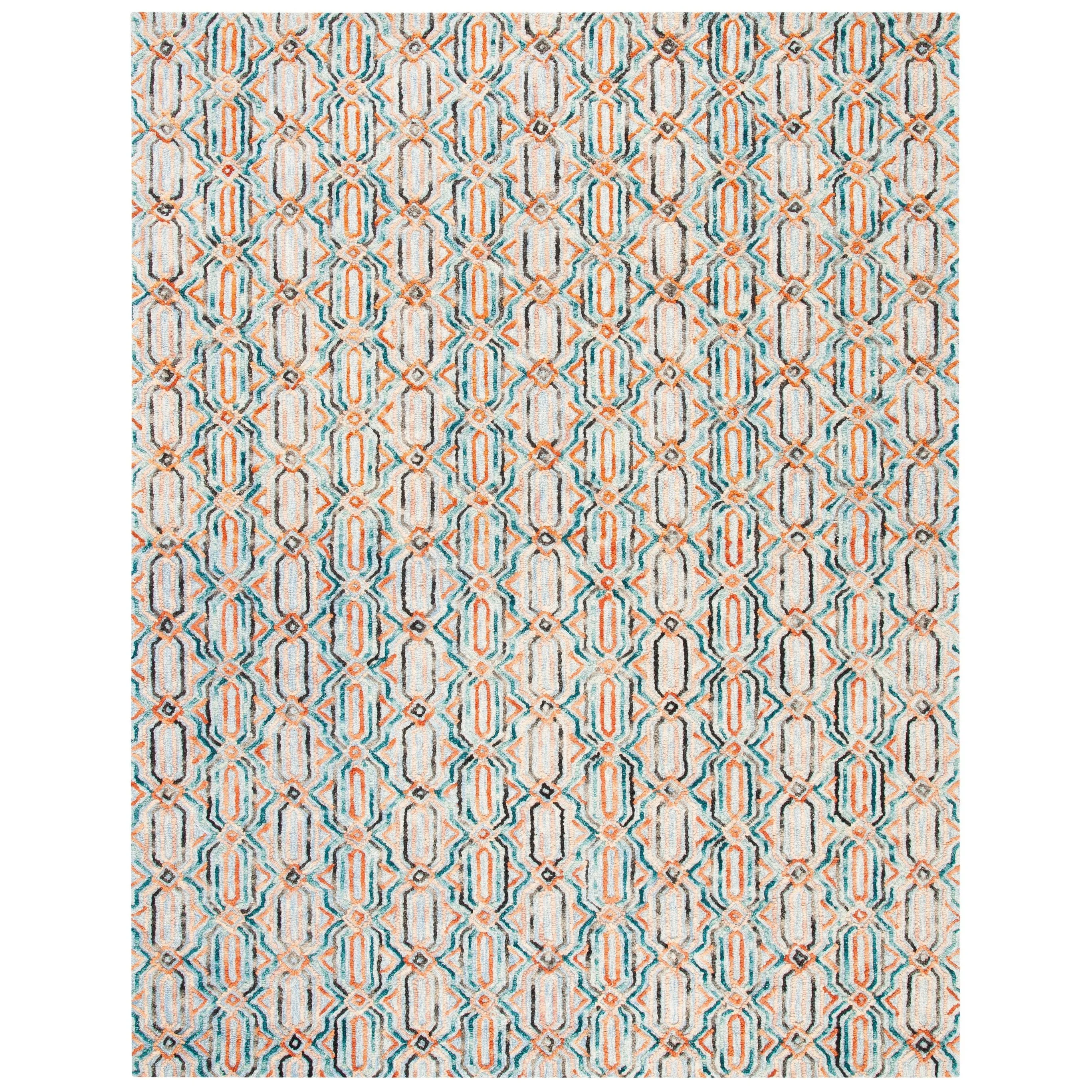 SAFAVIEH Handmade Trace Consuela Geometric Wool Rug