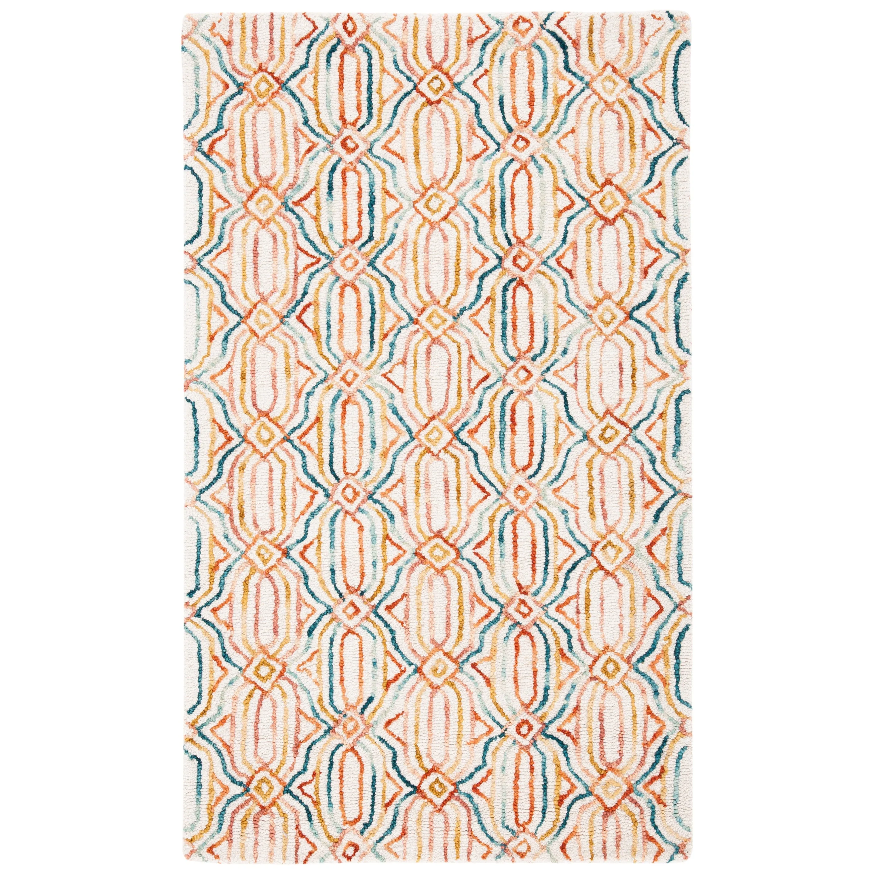 SAFAVIEH Handmade Trace Consuela Geometric Wool Rug
