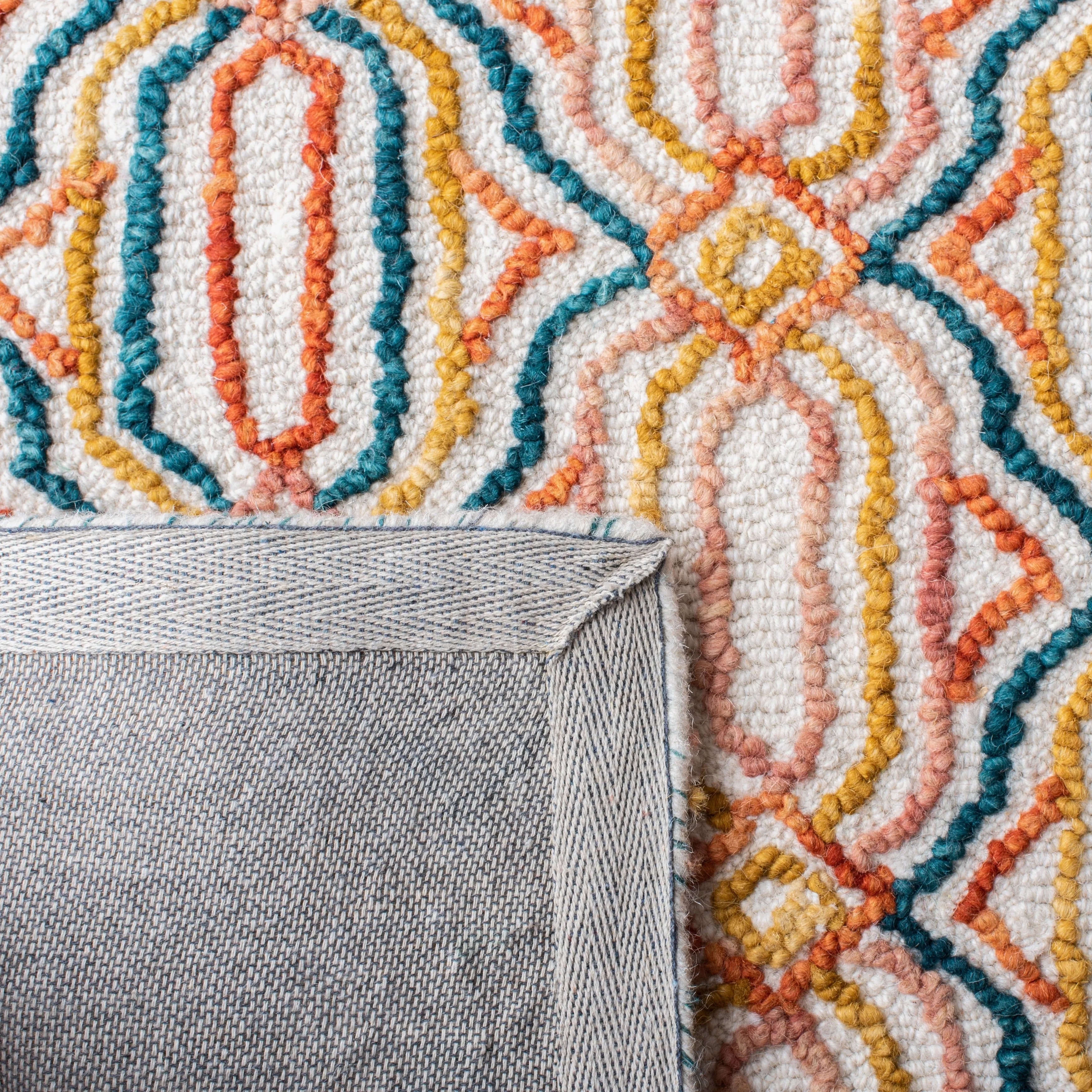 SAFAVIEH Handmade Trace Consuela Geometric Wool Rug