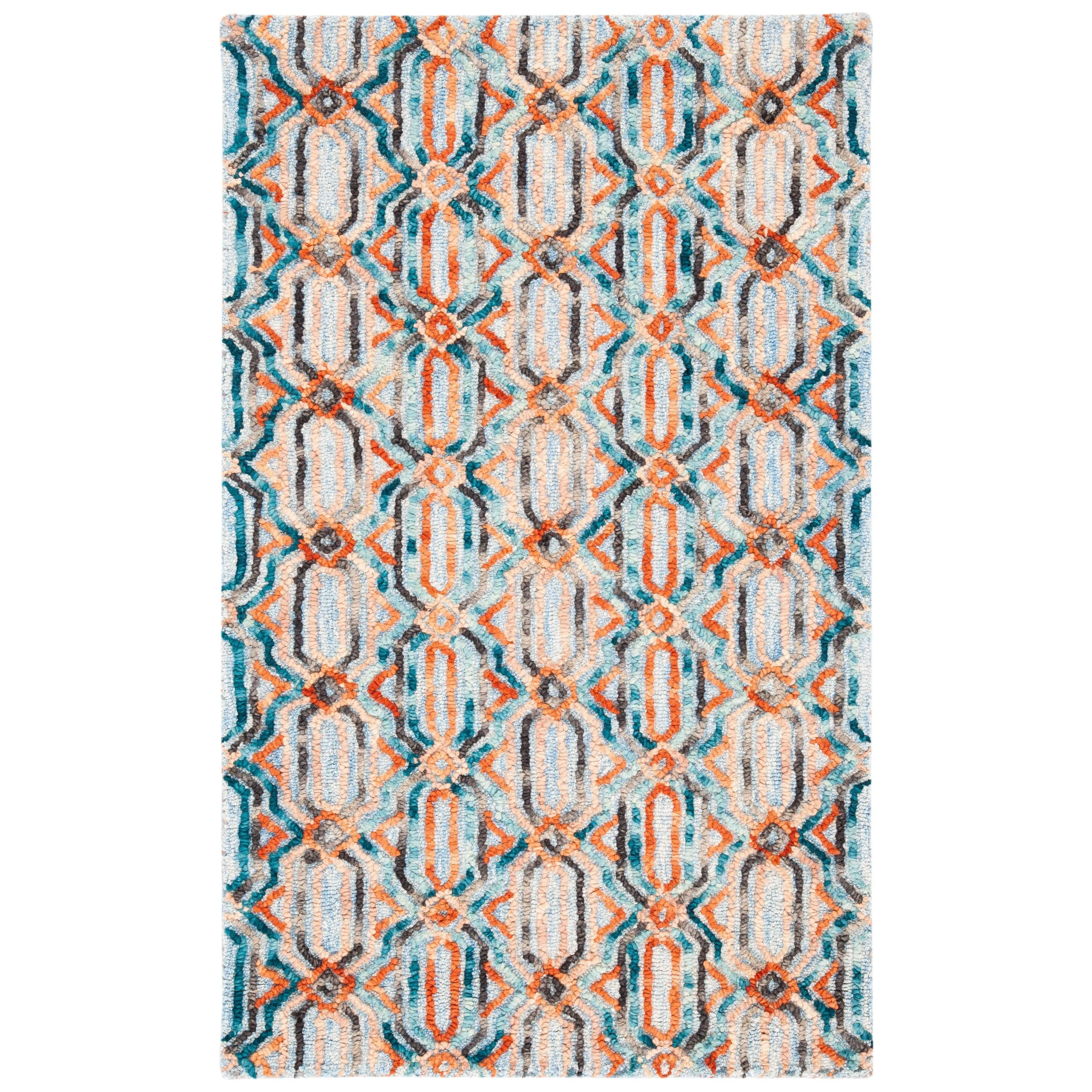SAFAVIEH Handmade Trace Consuela Geometric Wool Rug