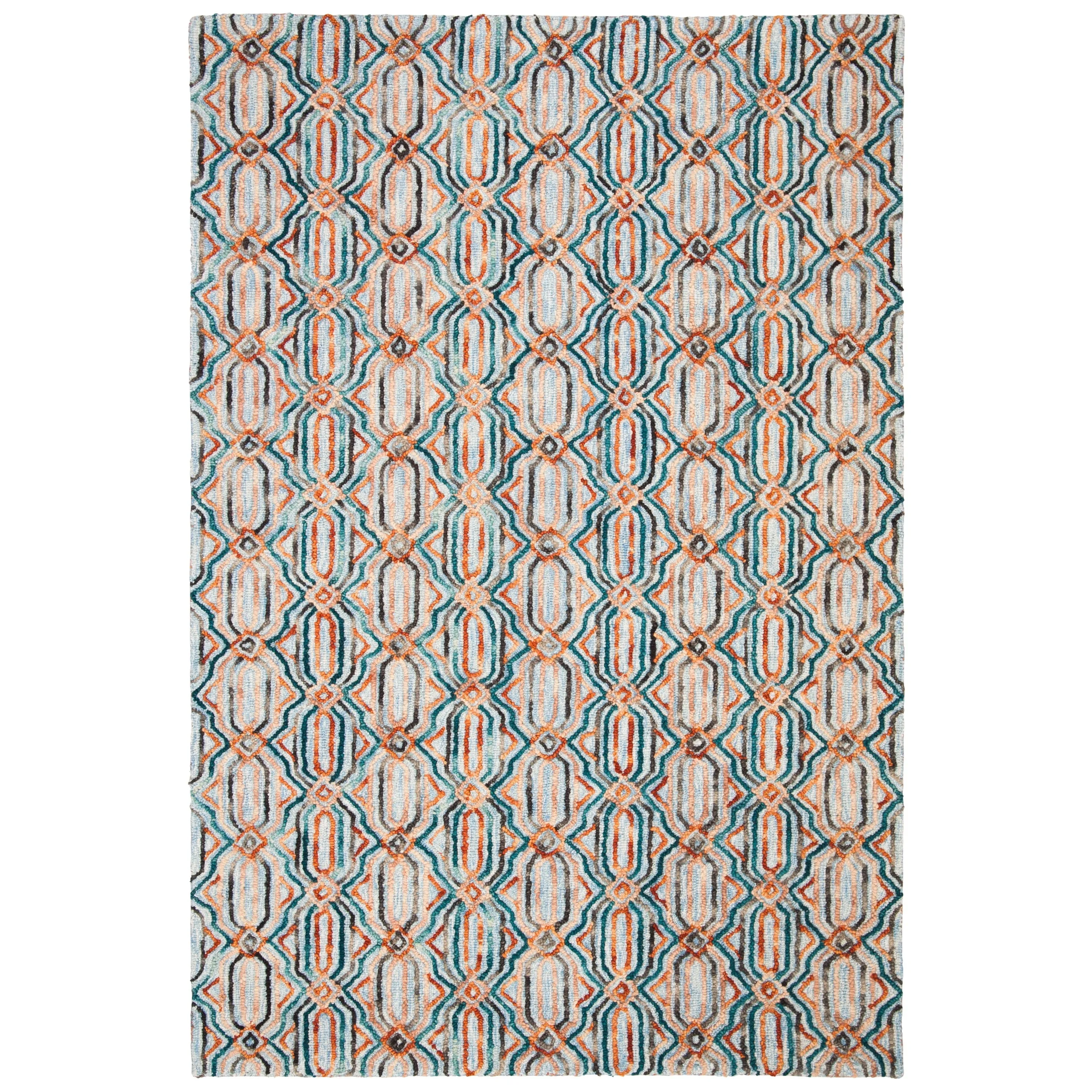SAFAVIEH Handmade Trace Consuela Geometric Wool Rug