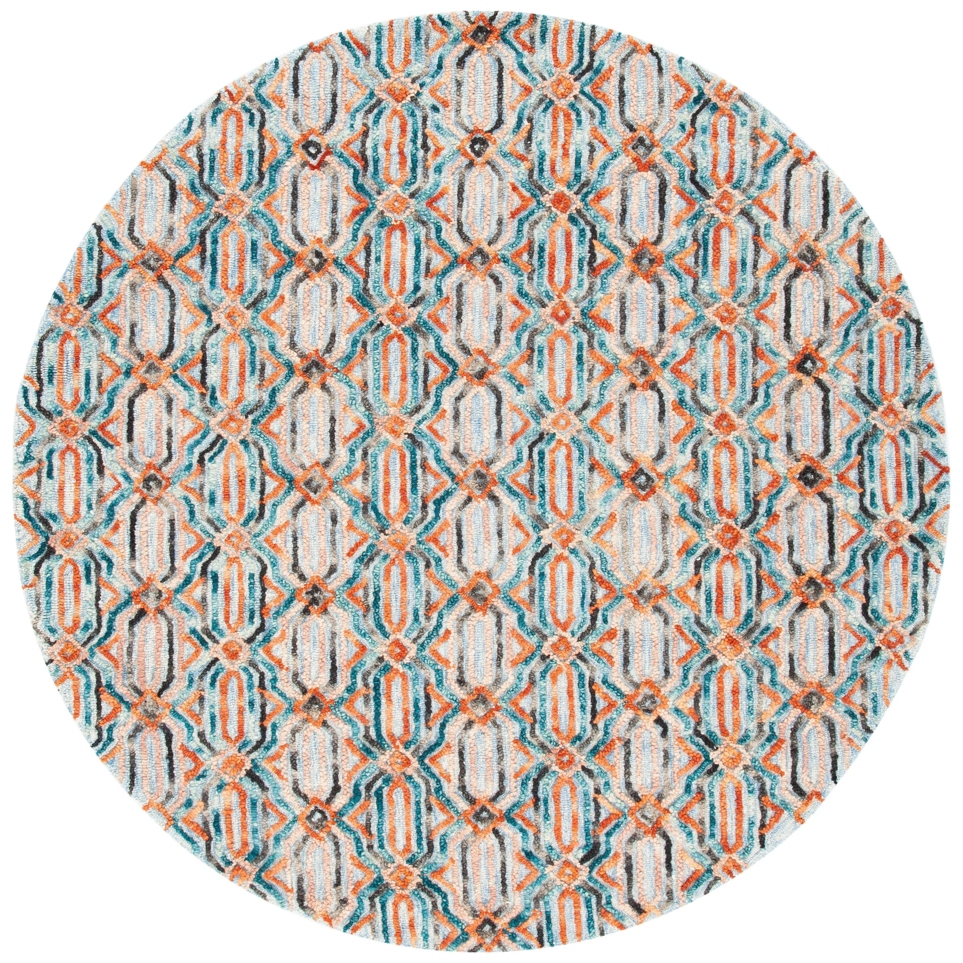 SAFAVIEH Handmade Trace Consuela Geometric Wool Rug