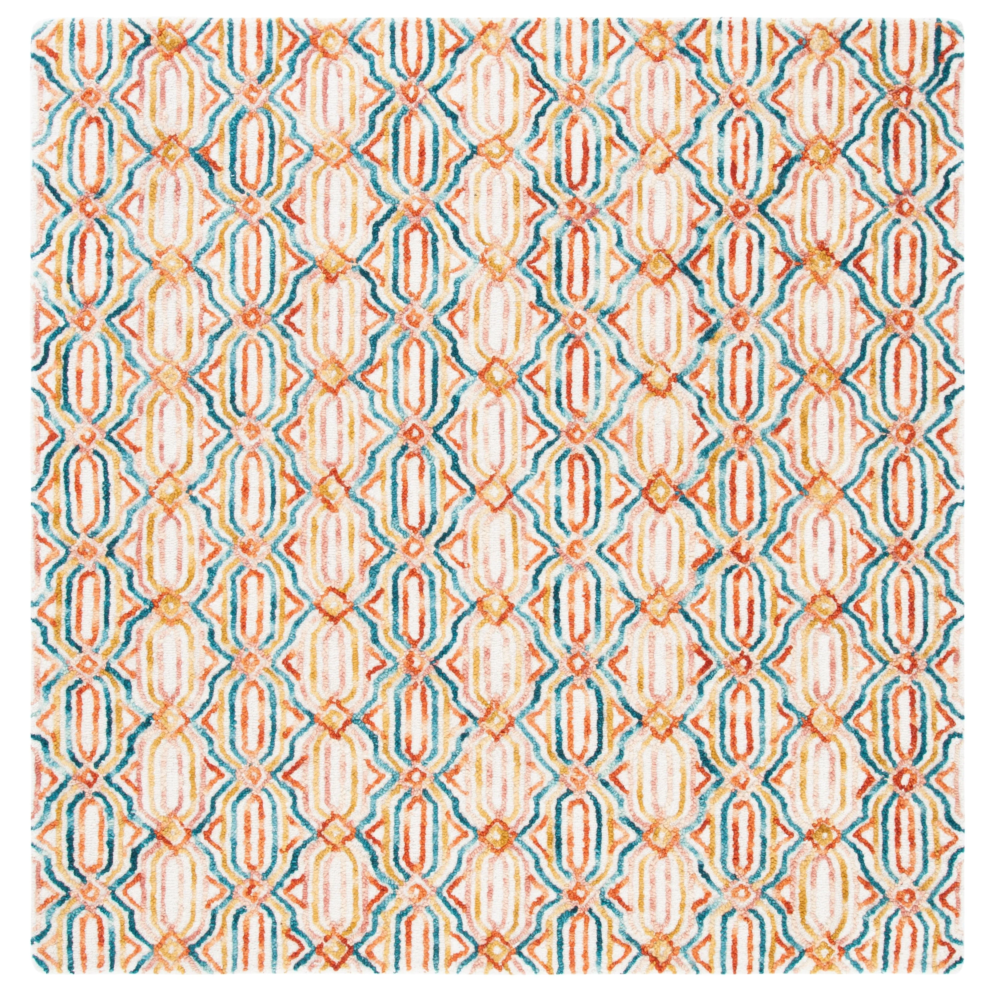 SAFAVIEH Handmade Trace Consuela Geometric Wool Rug
