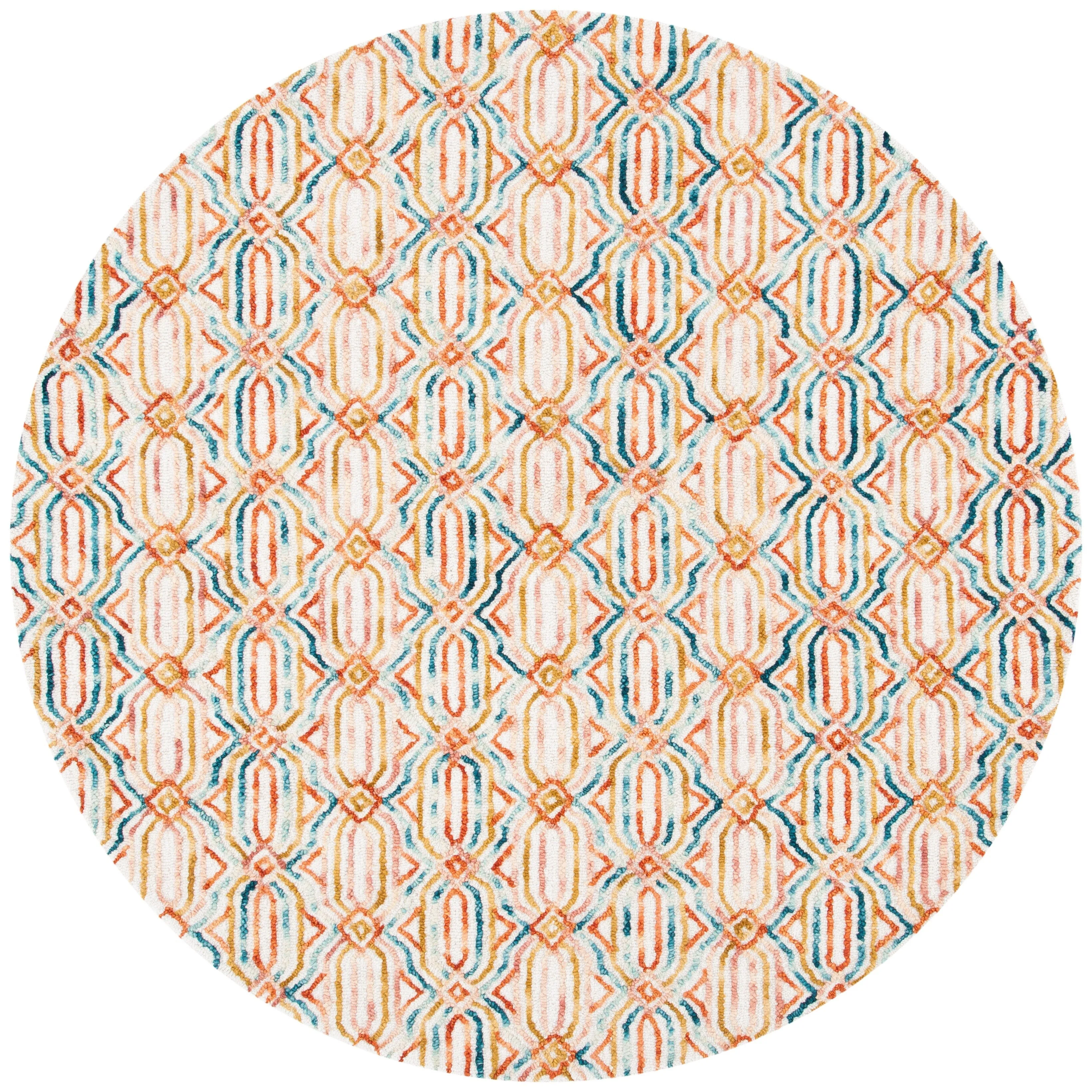 SAFAVIEH Handmade Trace Consuela Geometric Wool Rug