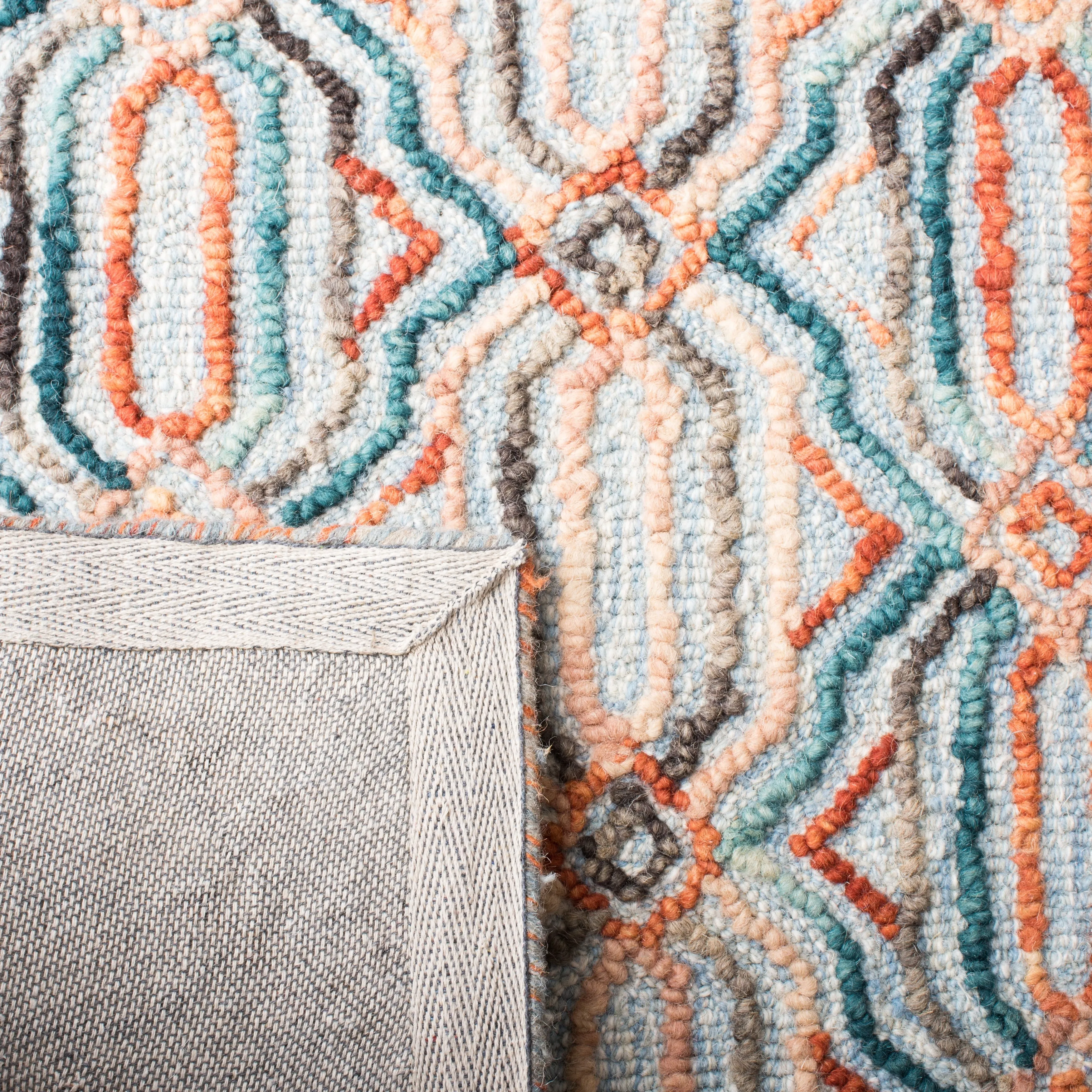 SAFAVIEH Handmade Trace Consuela Geometric Wool Rug
