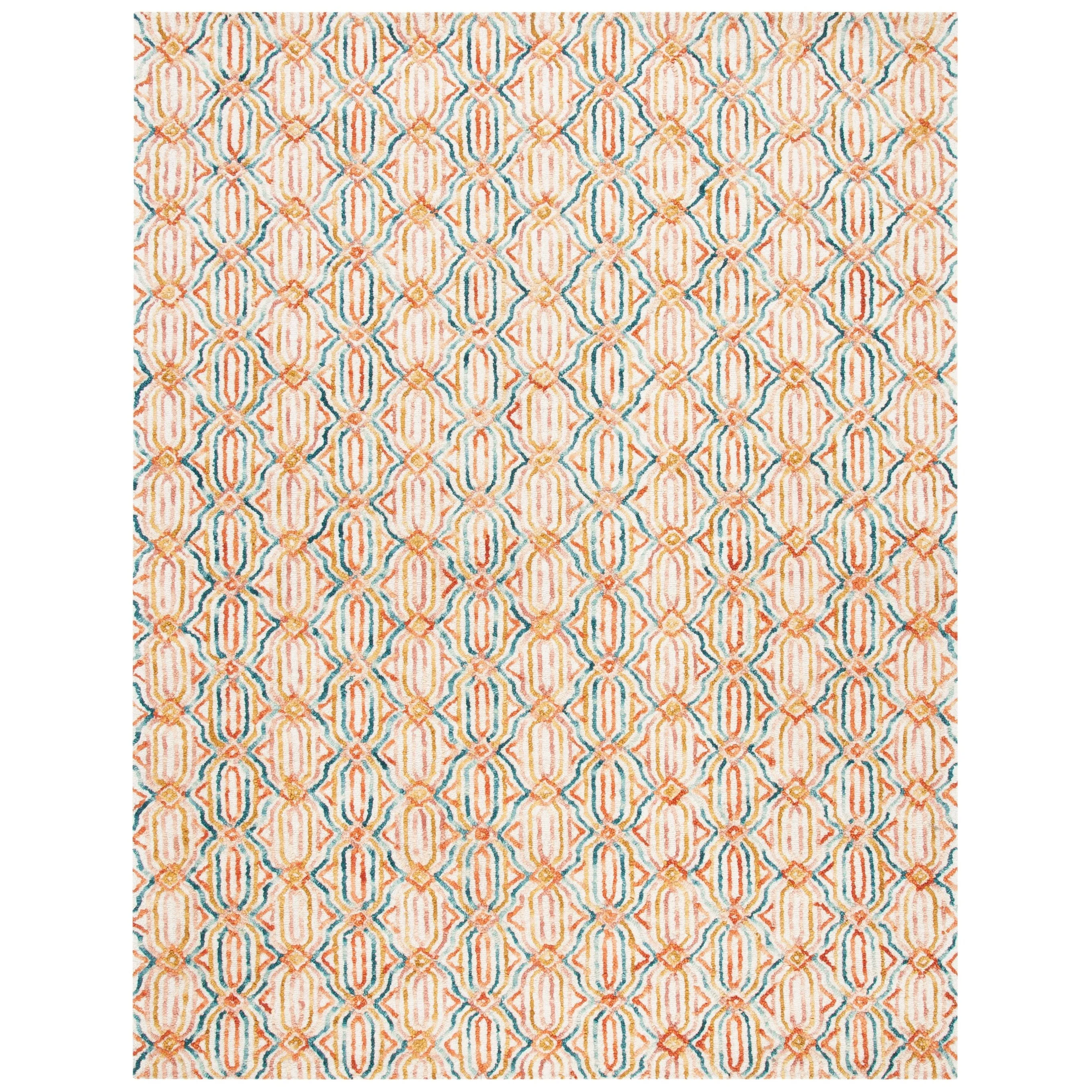 SAFAVIEH Handmade Trace Consuela Geometric Wool Rug