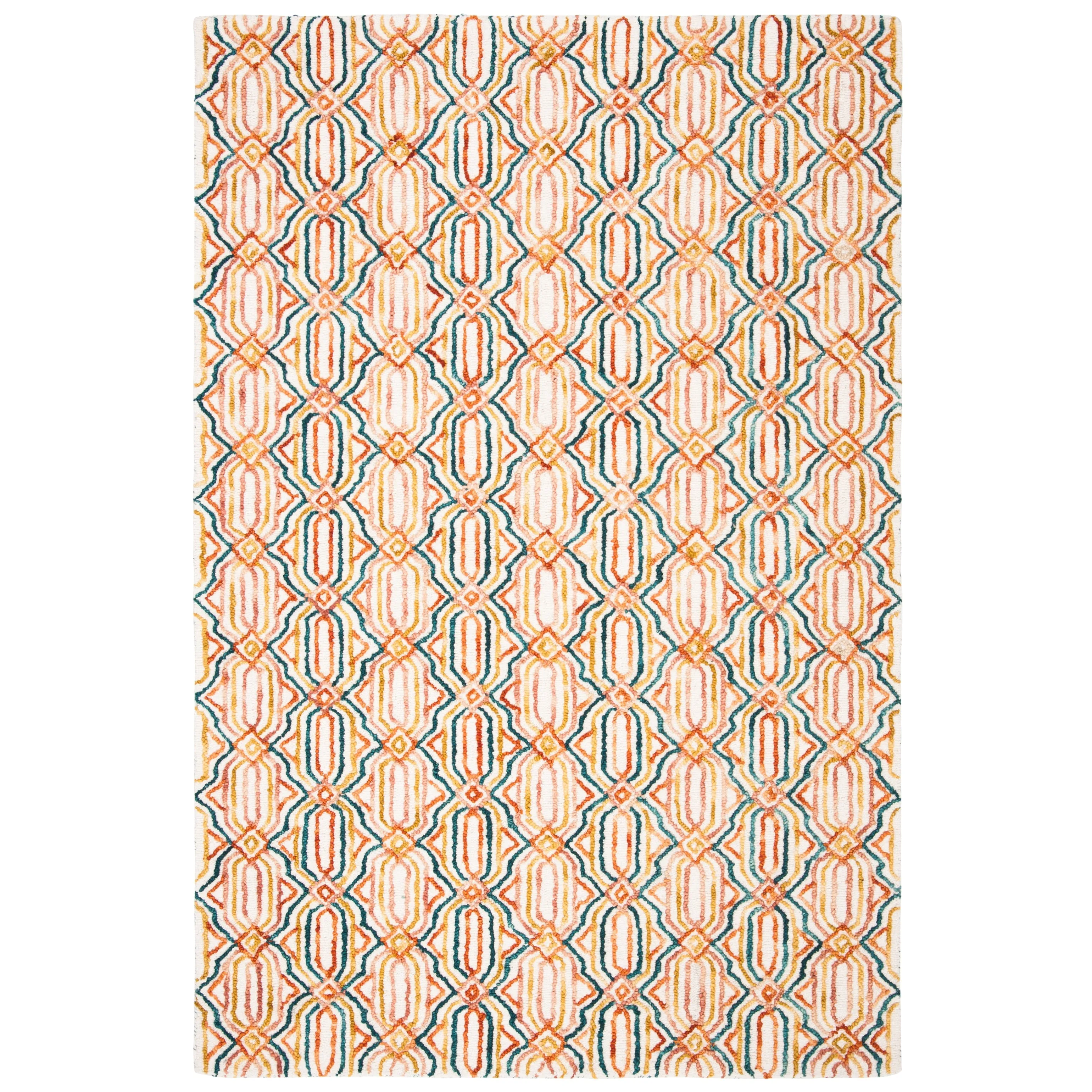 SAFAVIEH Handmade Trace Consuela Geometric Wool Rug