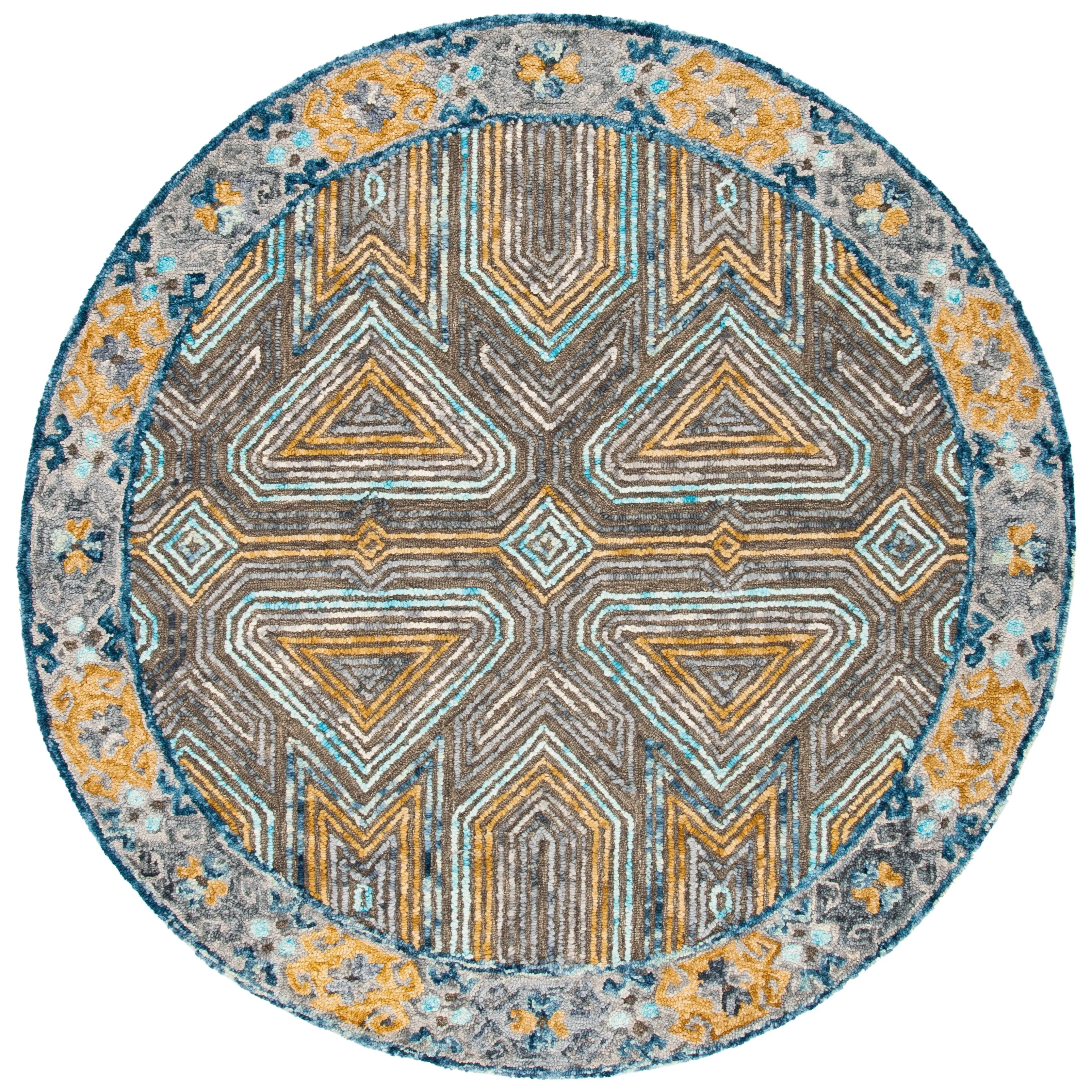 SAFAVIEH Handmade Trace Cristal Geometric Wool Rug