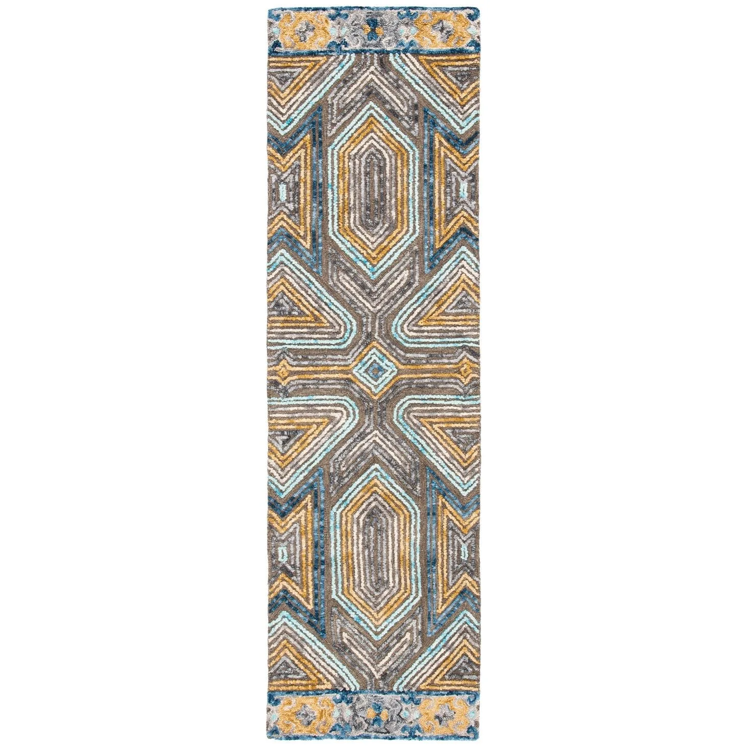 SAFAVIEH Handmade Trace Cristal Geometric Wool Rug