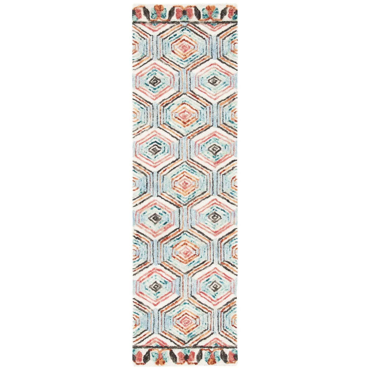 SAFAVIEH Handmade Trace Latoya Geometric Wool Rug