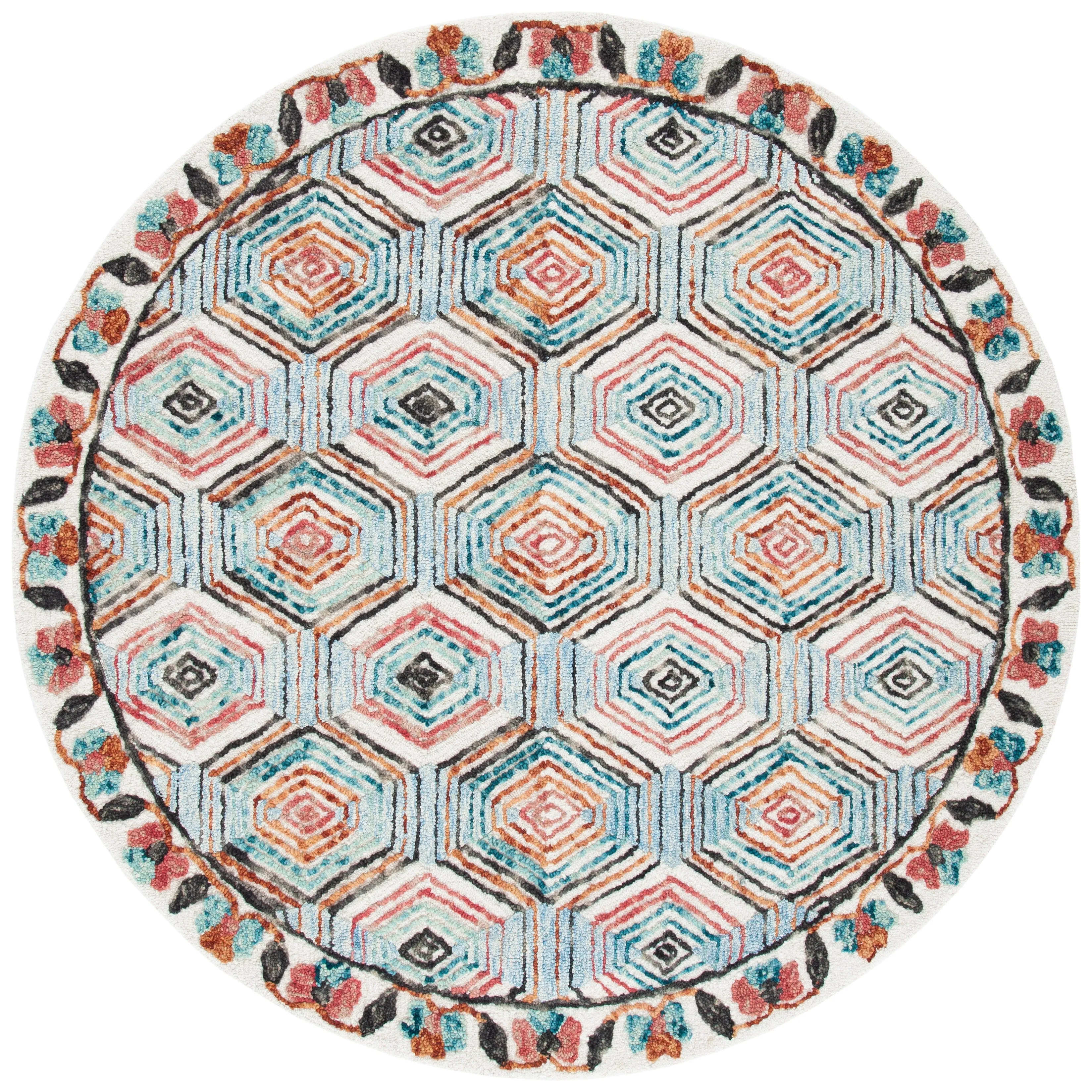 SAFAVIEH Handmade Trace Latoya Geometric Wool Rug