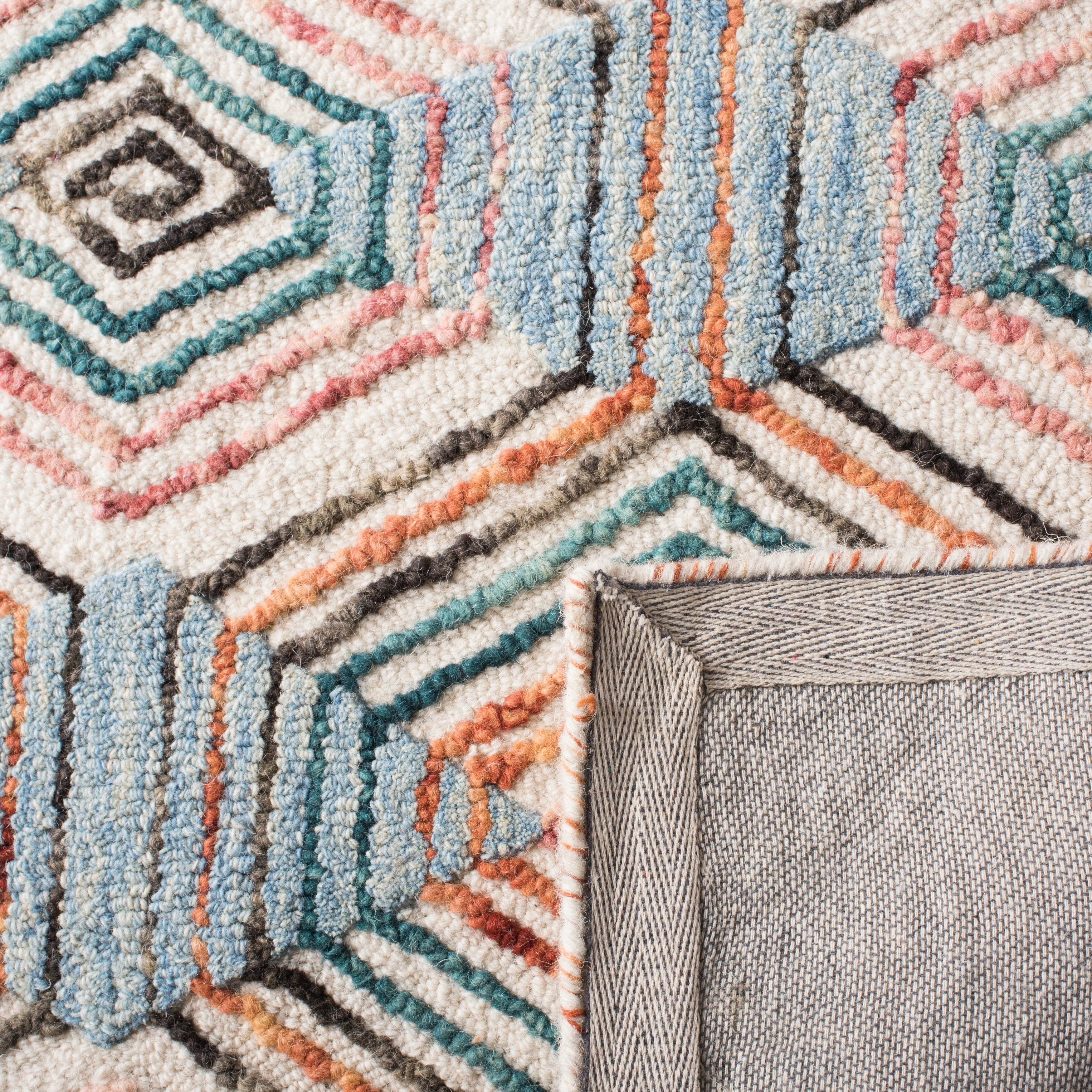 SAFAVIEH Handmade Trace Latoya Geometric Wool Rug