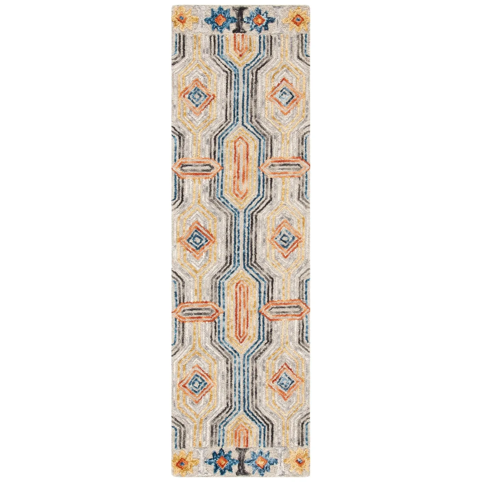 SAFAVIEH Handmade Trace Shalonda Geometric Wool Rug