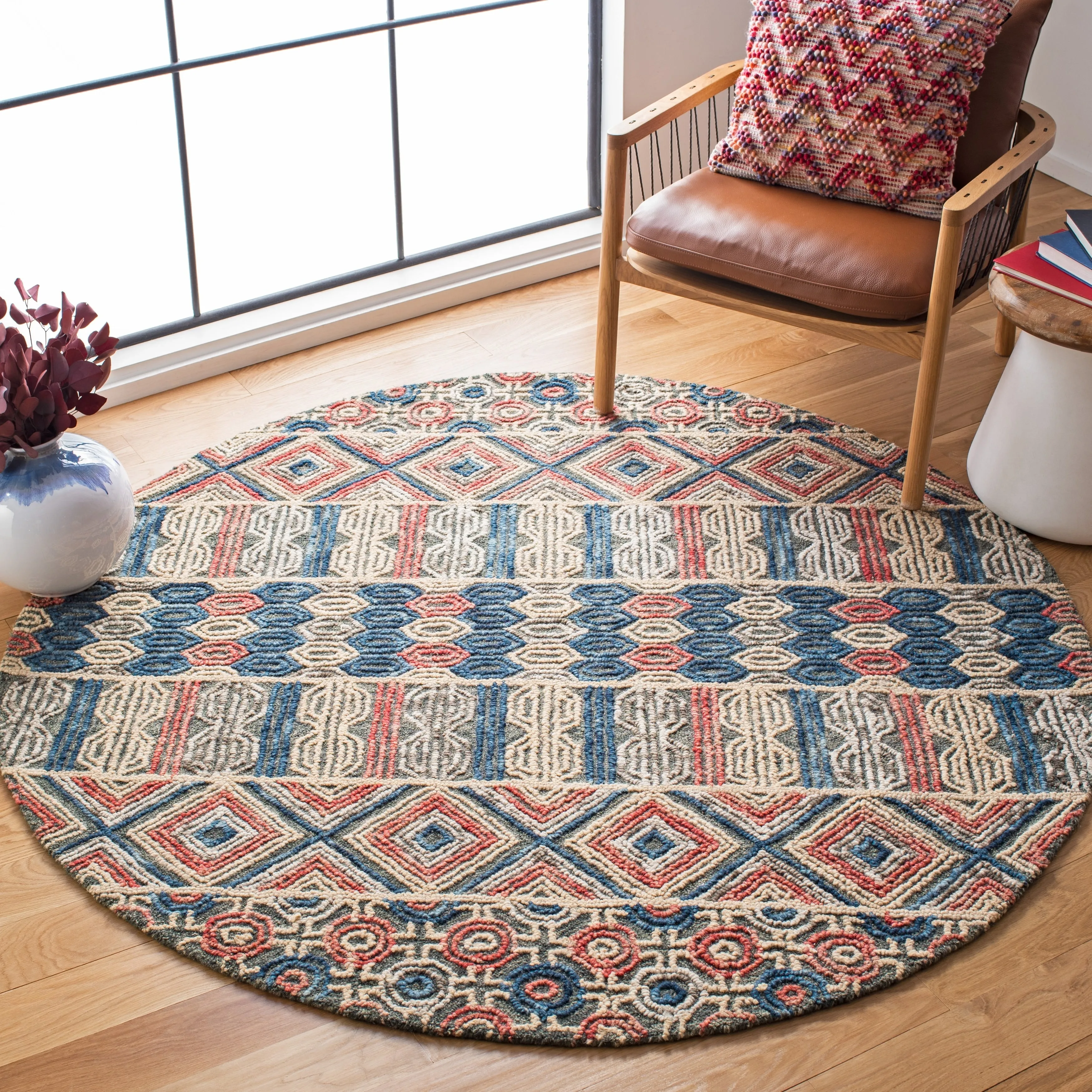 SAFAVIEH Handmade Trace Shanta Moroccan Wool Rug