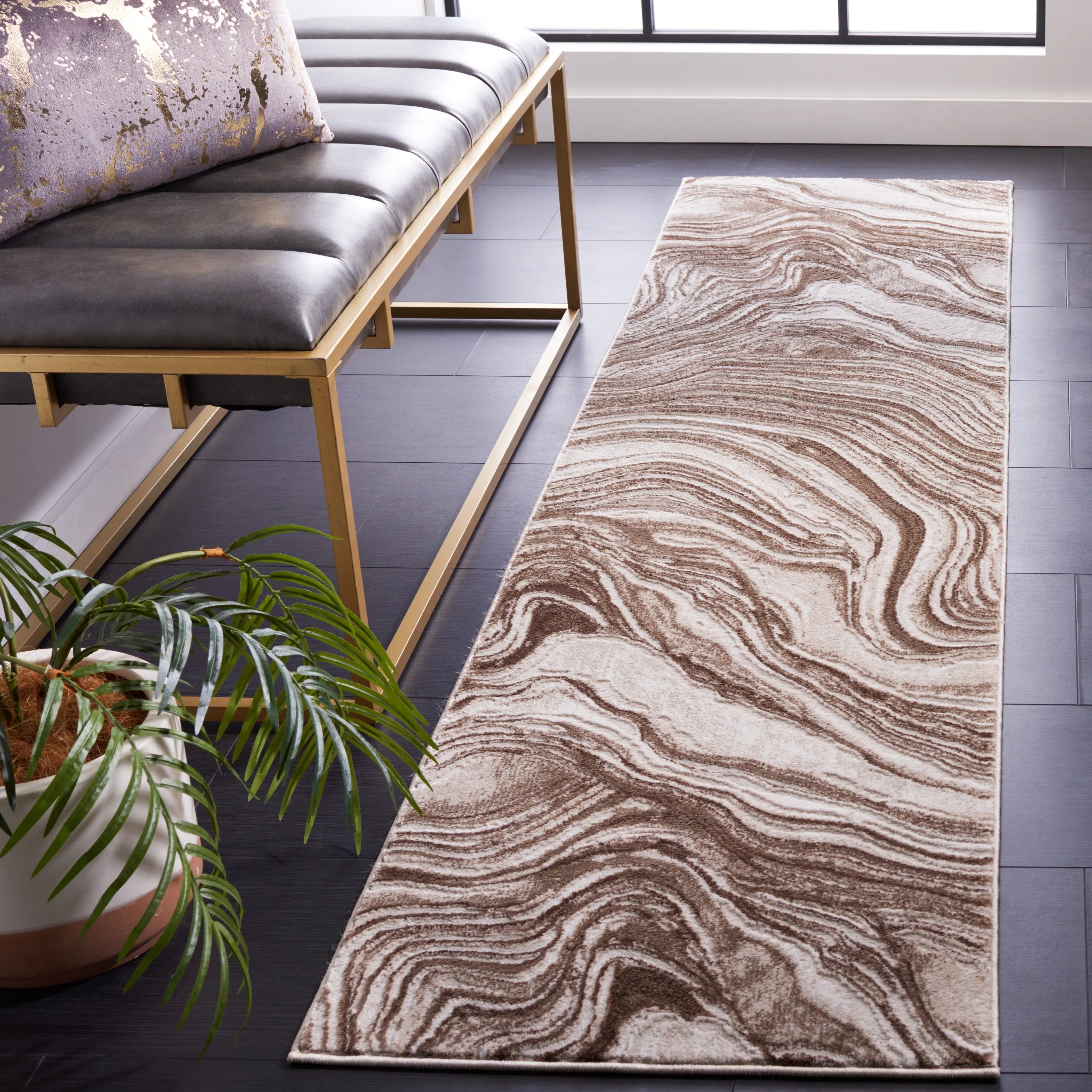SAFAVIEH Meadow Marjolein Modern Abstract Rug