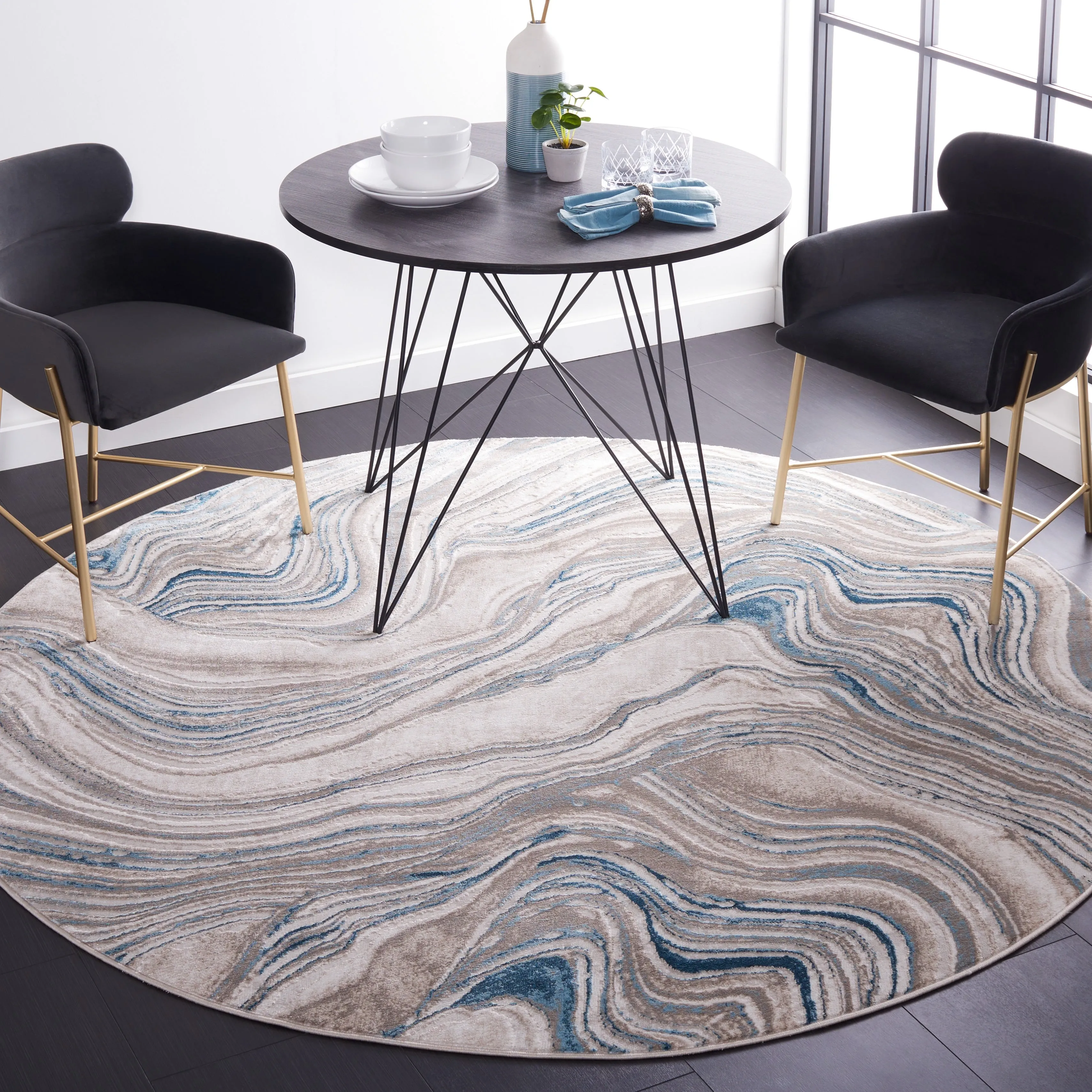 SAFAVIEH Meadow Marjolein Modern Abstract Rug