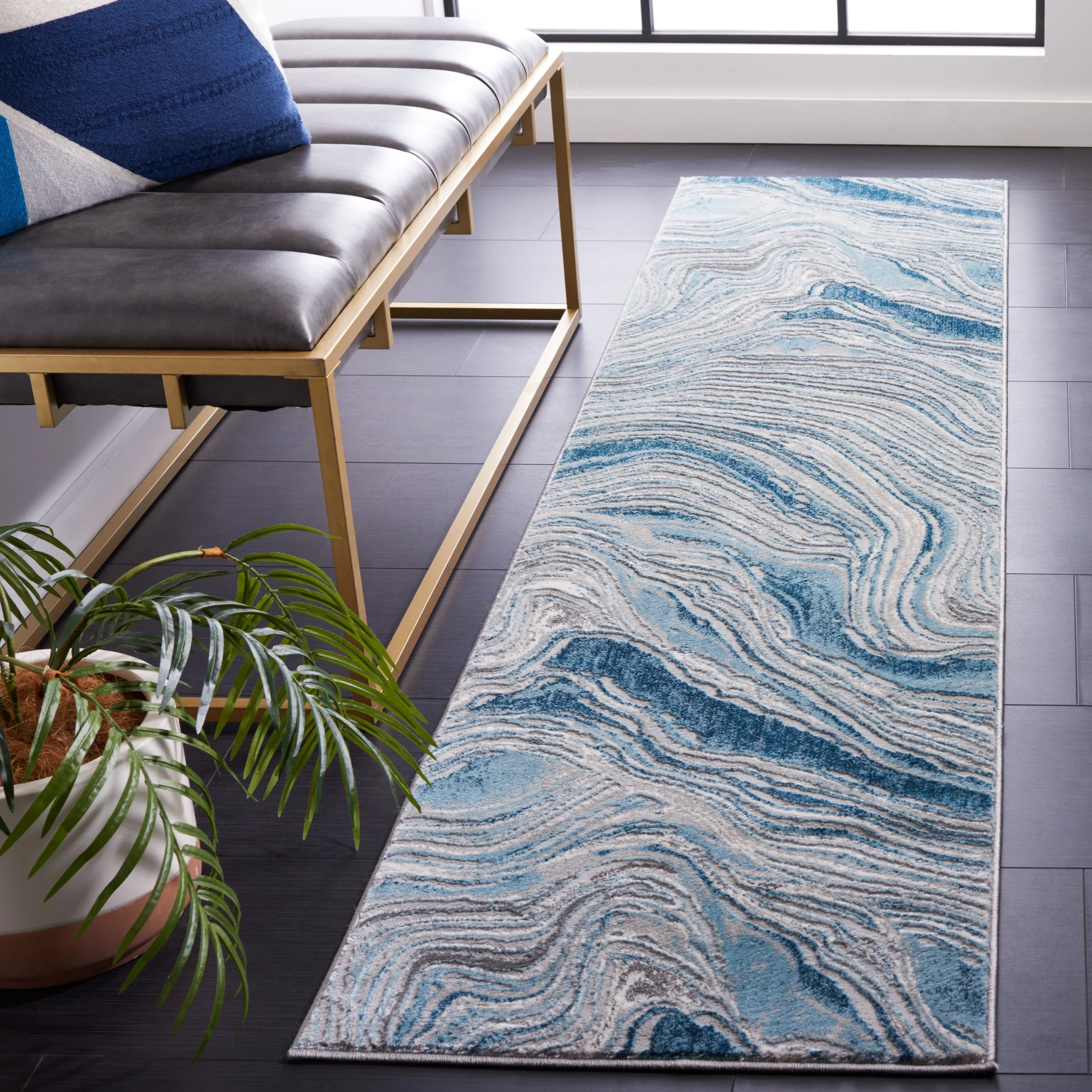 SAFAVIEH Meadow Marjolein Modern Abstract Rug
