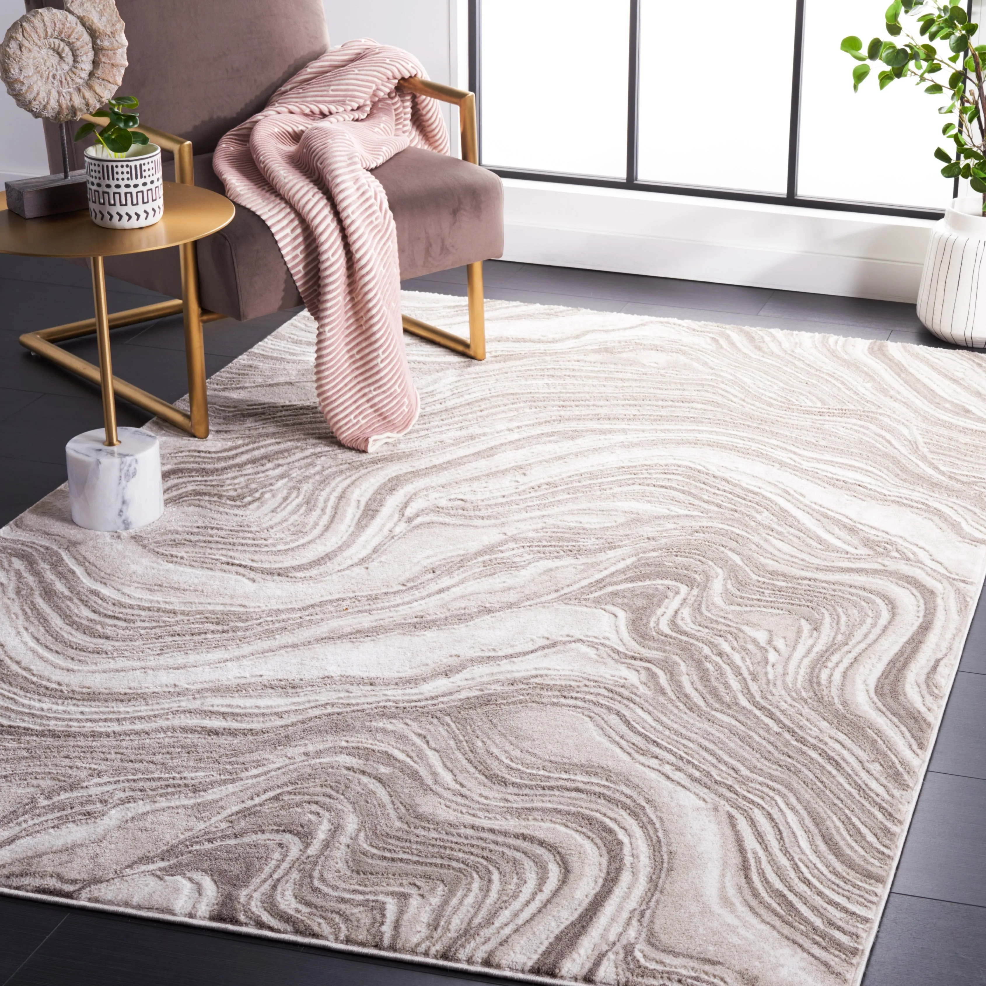 SAFAVIEH Meadow Marjolein Modern Abstract Rug
