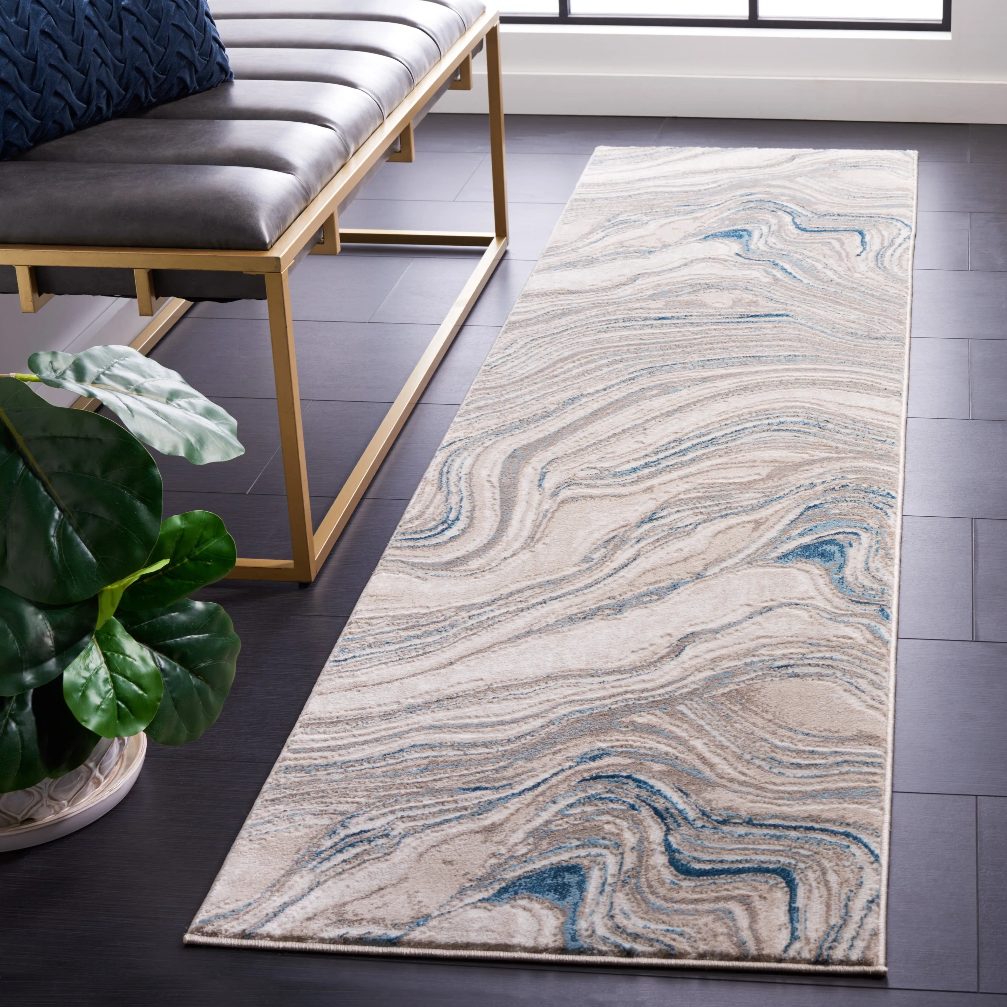 SAFAVIEH Meadow Marjolein Modern Abstract Rug
