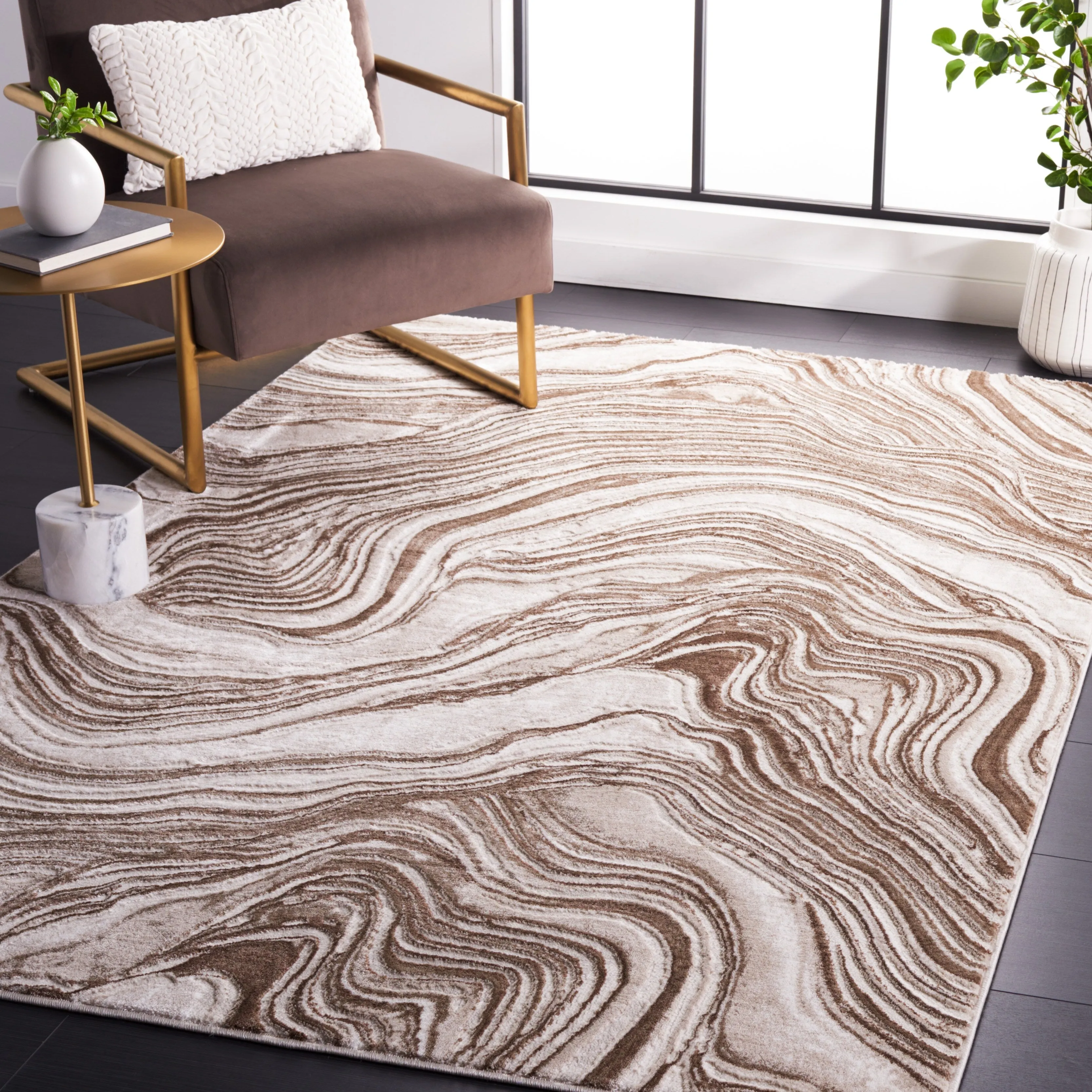 SAFAVIEH Meadow Marjolein Modern Abstract Rug