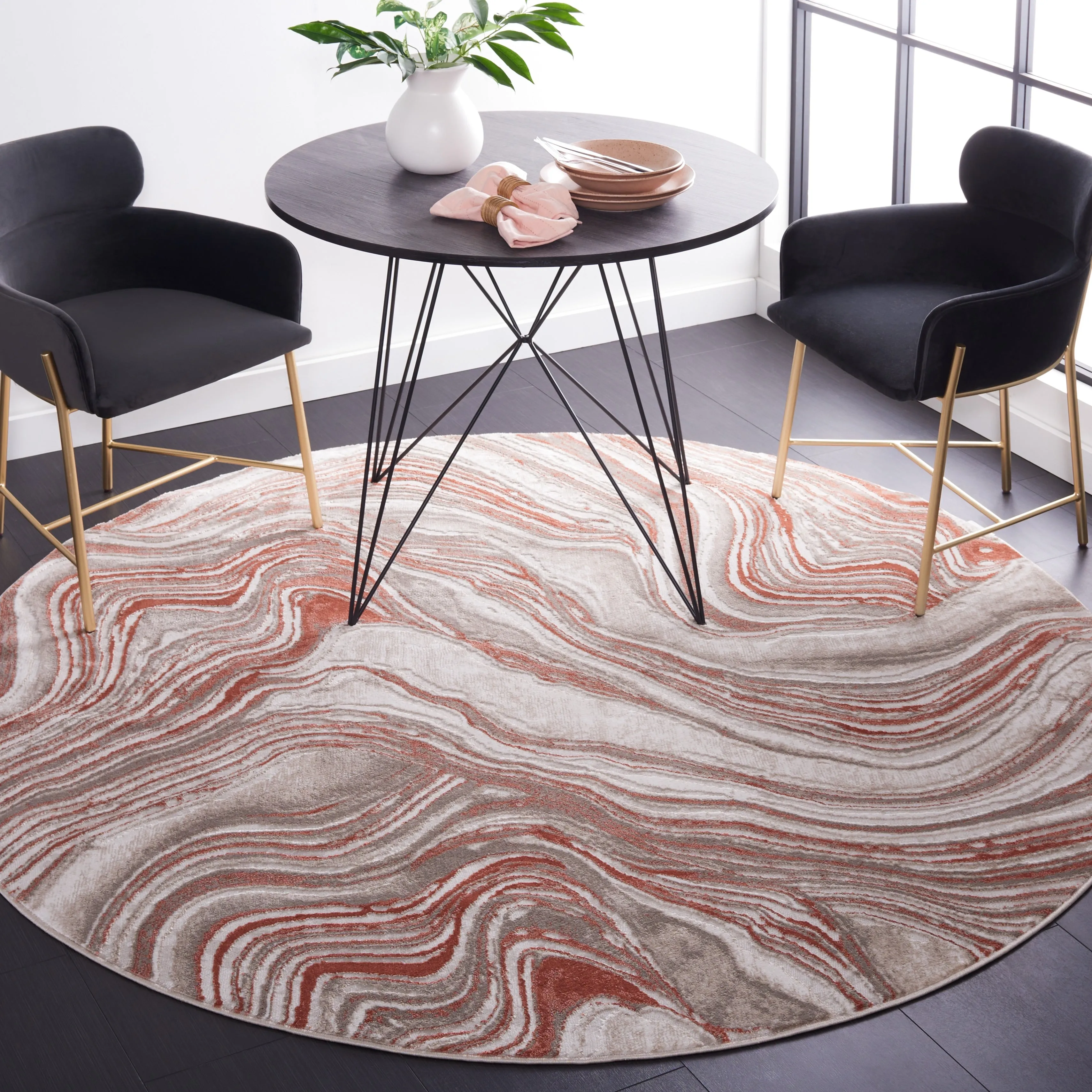 SAFAVIEH Meadow Marjolein Modern Abstract Rug