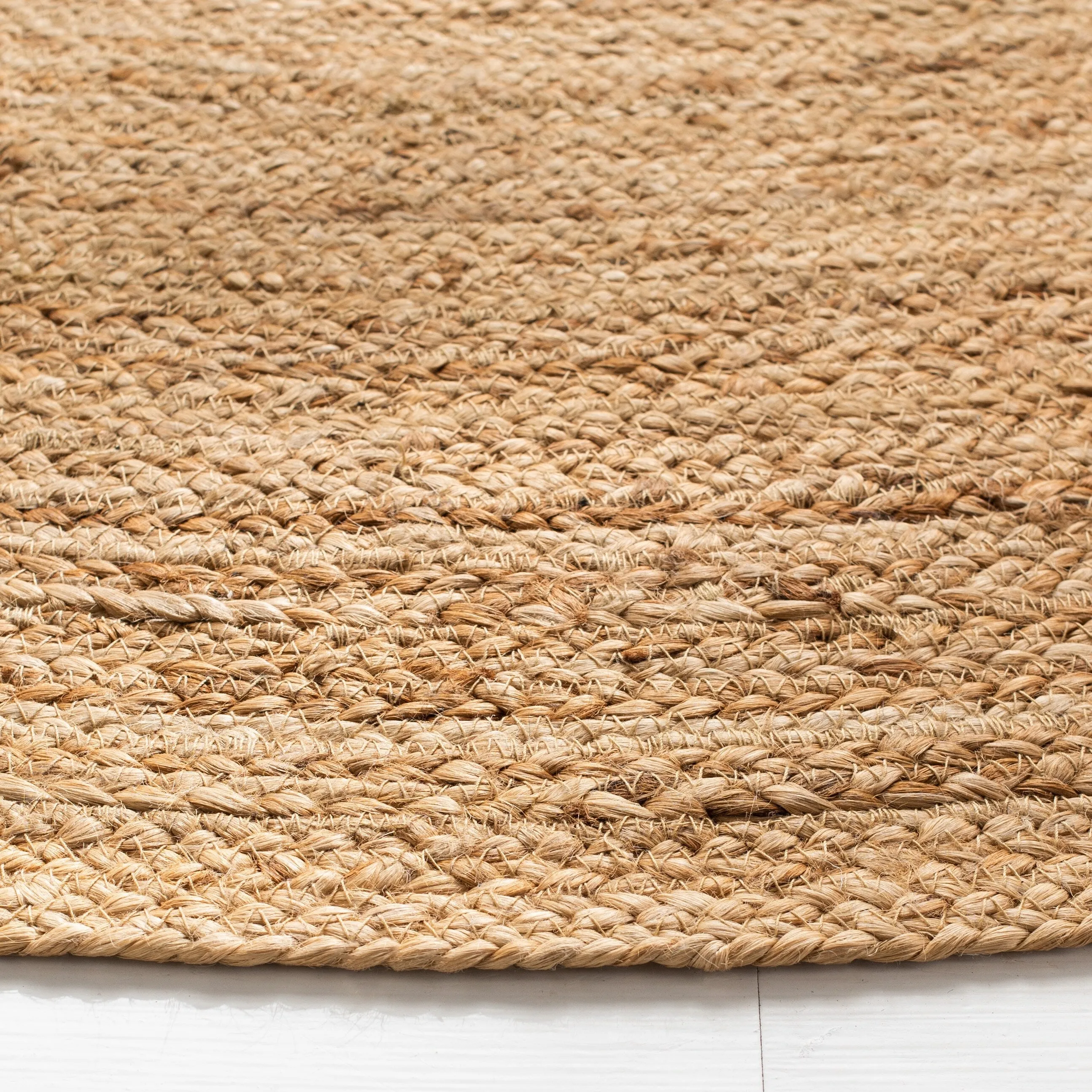 SAFAVIEH Natural Damla Fiber Farmhouse Round Area Rug