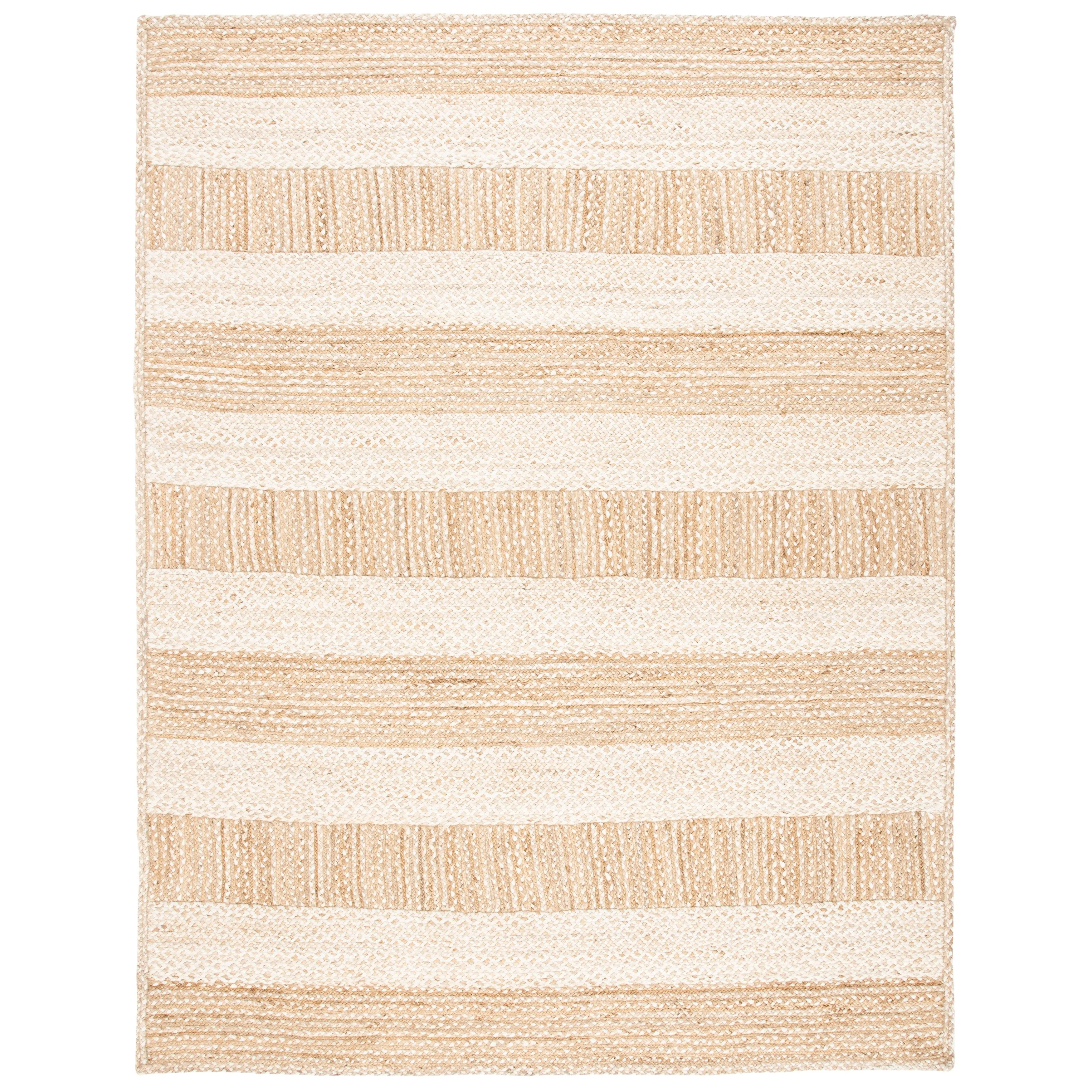 SAFAVIEH Natural Fiber Jessye Stripe Jute Rug